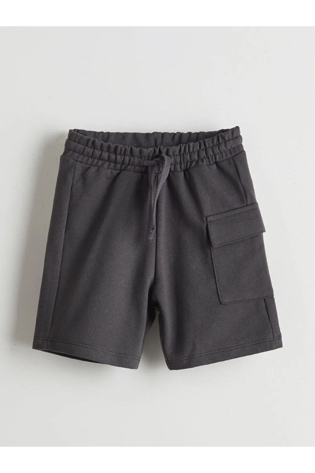 LC Waikiki-Lcw Eco Anthracite Elastic Waist Boys' Shorts 2 Pcs 2