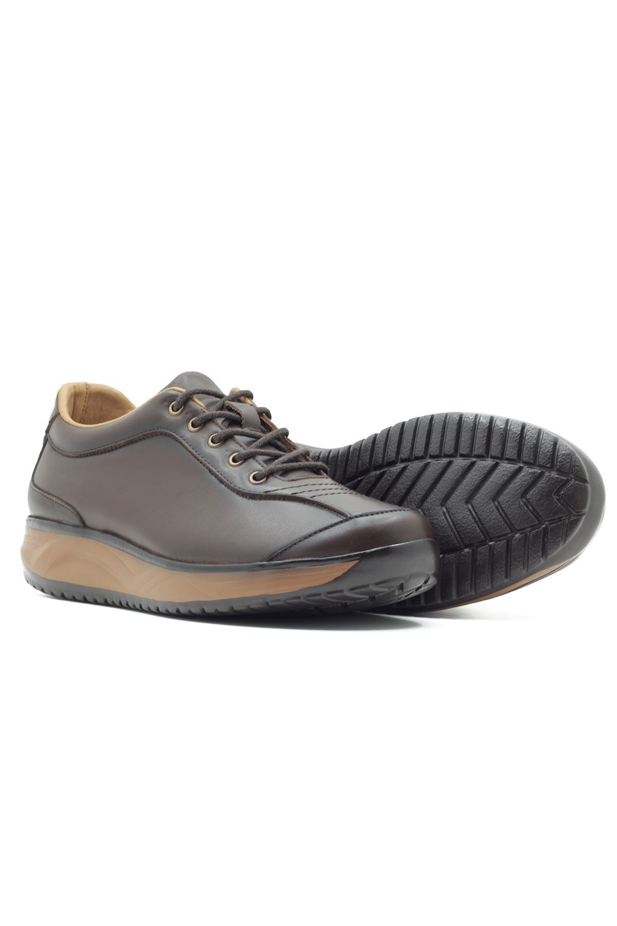 Barmea-Genuine Leather Men's Casual Walking Shoes - 2170 Brown 8