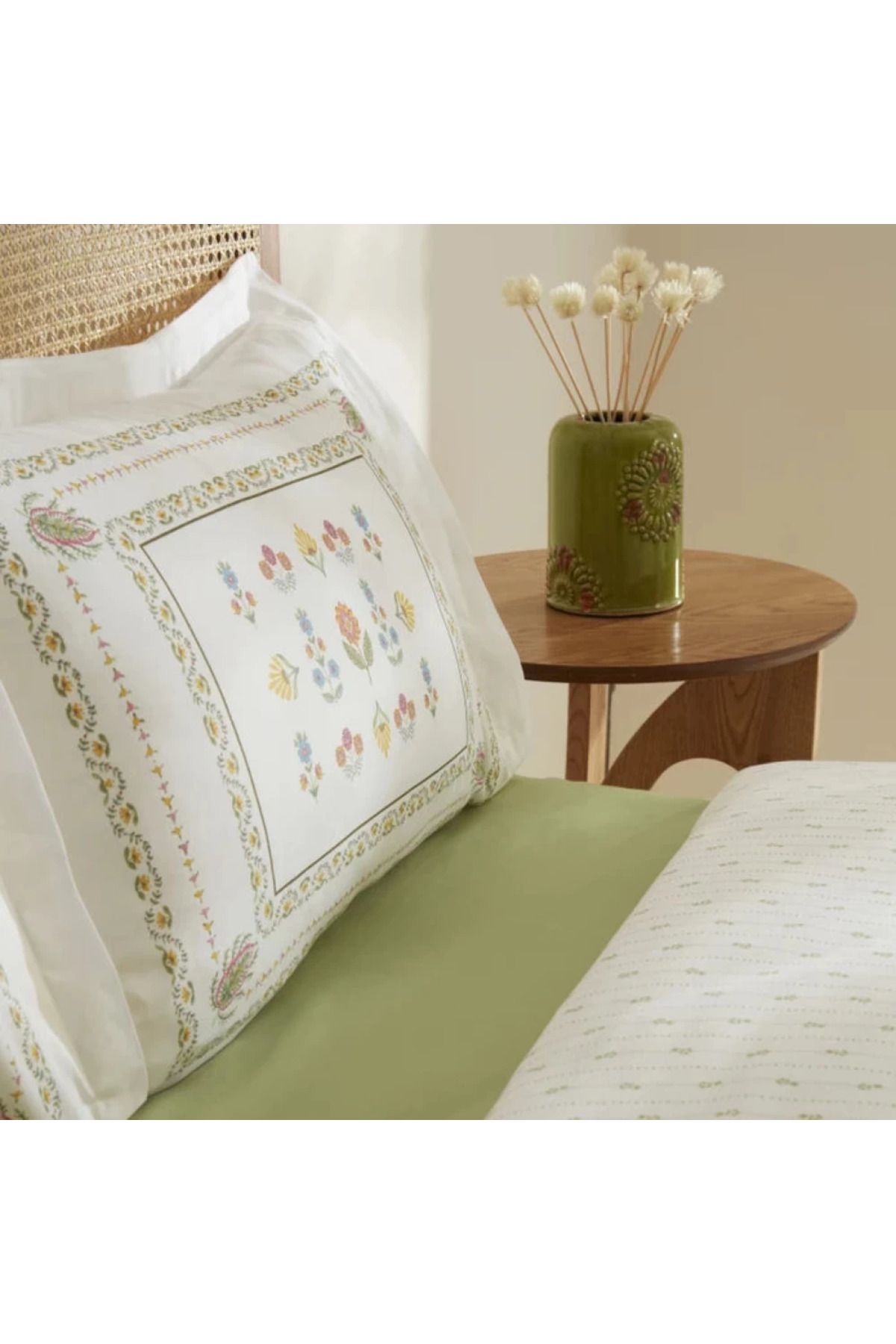 Karaca-Home Arty 100% Baumwolle Doppelbett Bettwäsche und Decken Set 5