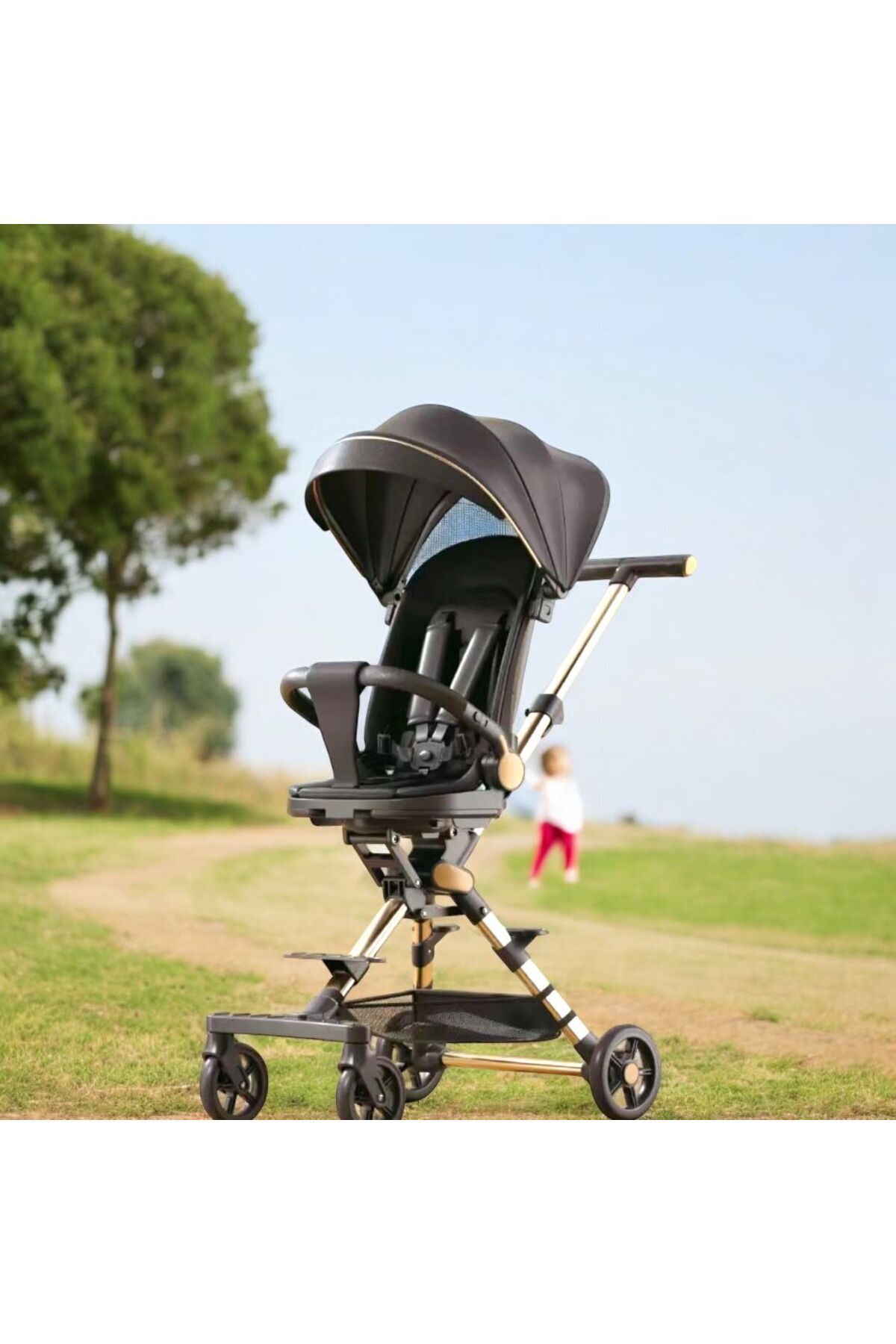 XKABU GRAND STAR 360 Derece Dönebilen Çift Taraflı Kabin Boy Bebek Arabası fotoğrafı 2 (önizleme)