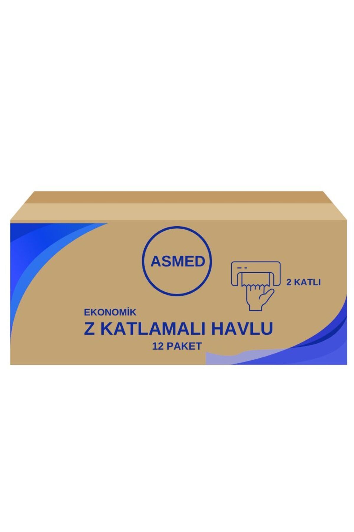 ASMED Plus Z Katlama Kağıt Havlu  12 Paket Dispenser Peçete 960 Adet