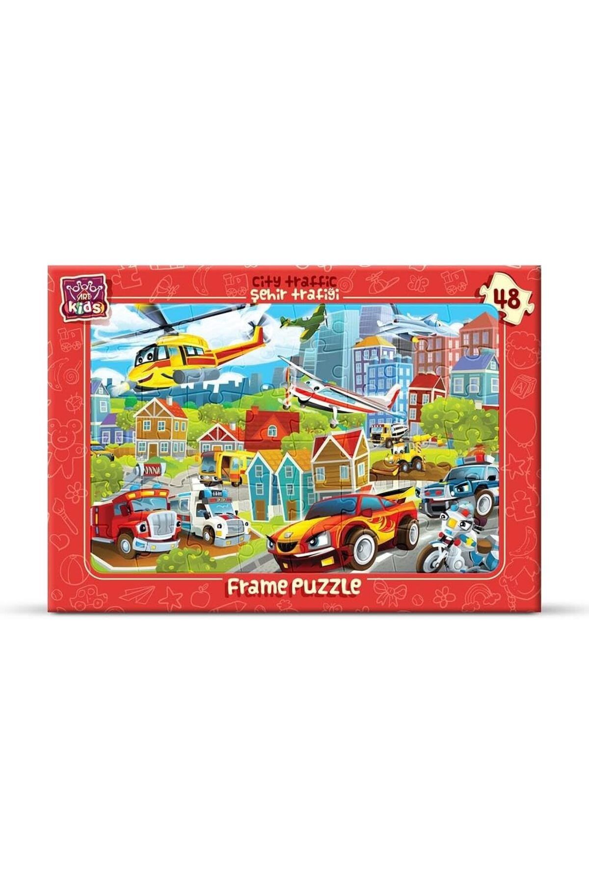 STOREMAX gelalpzr Çocuk Puzzle 48 Parça Şehir Trafiği aynet 1109110