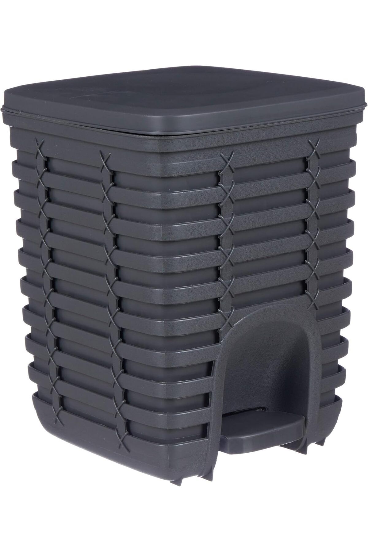 STOREMAX nffashopm Palm Pedallı Çöp Kovası, Antrasit/Gri, 9 Lt storestarx 1051353