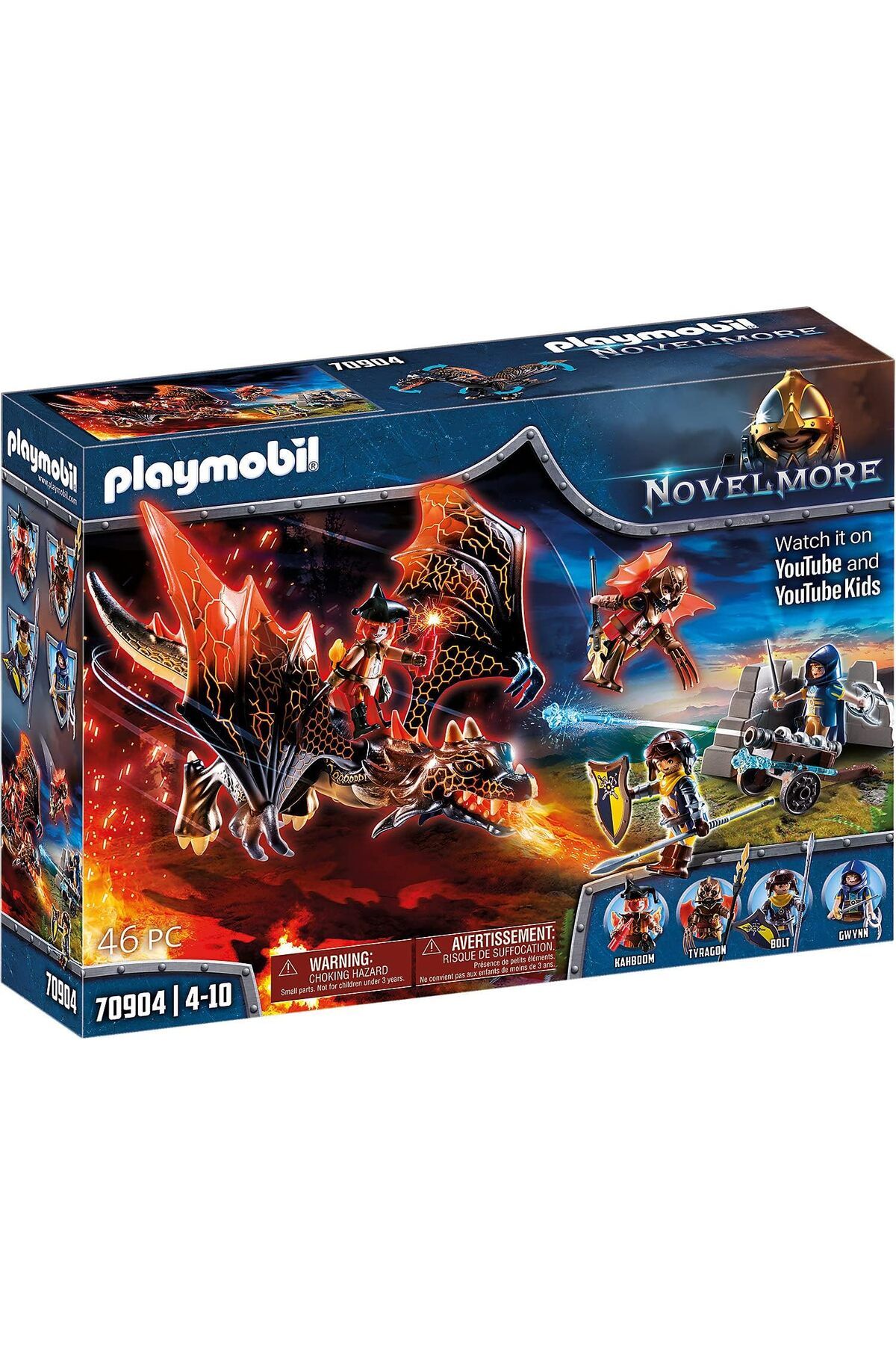 STOREMAX 70904 Novelmore Şövalyeleri Ejderha Saldırısı, Ortaçağ Kalesi ve Şövalyeler Oyuncak