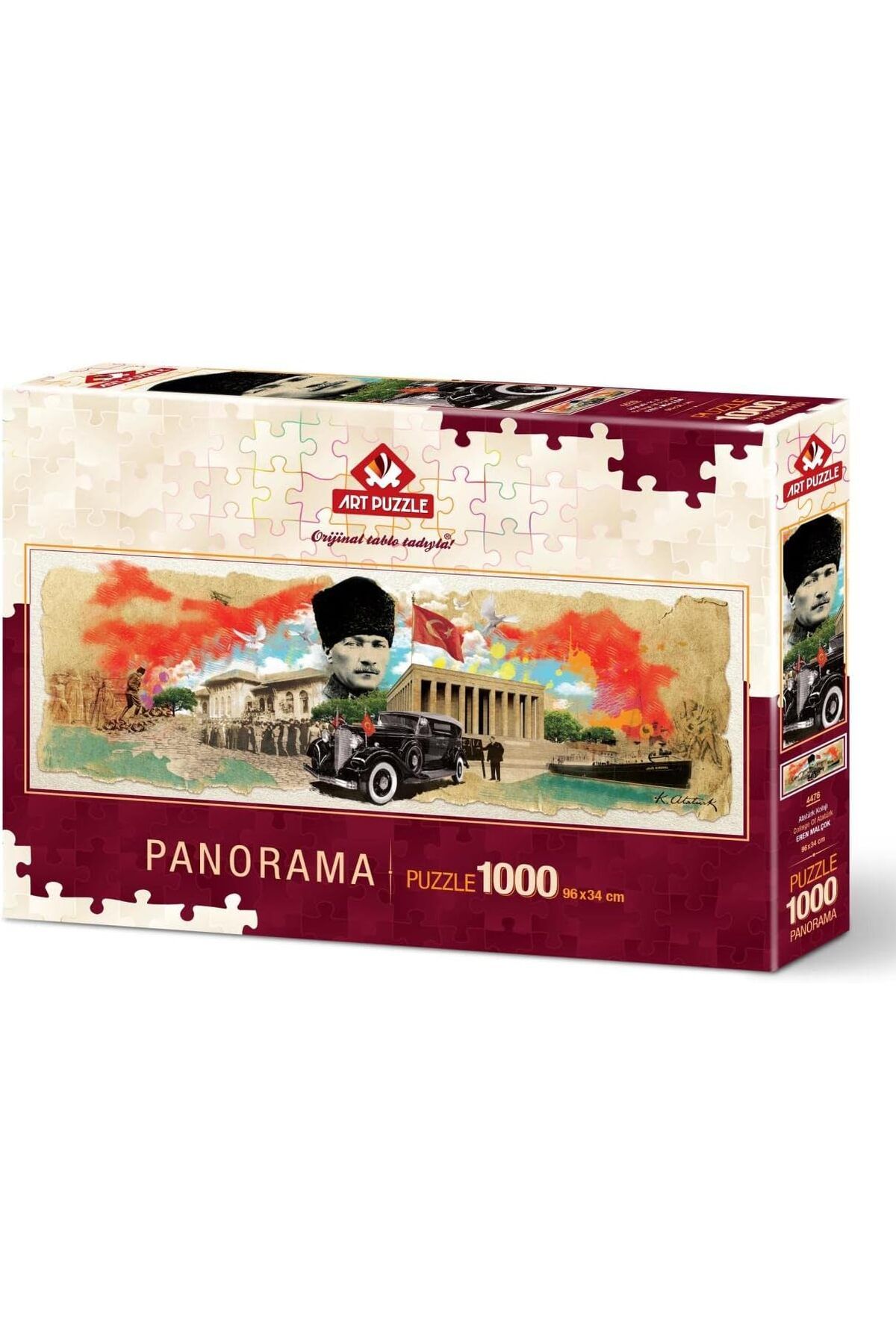 STOREMAX nffashopm Puzzle Atatürk Kolajı 1000 Parça Panorama Puzzle storestarx 1051353