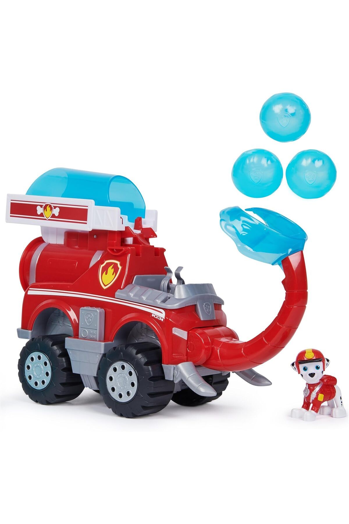 STOREMAX htpshopmx PATROL Jungle Pups su tabancalı büyük fil aracı (Deluxe Araç) ve Marshall Hero Pups f