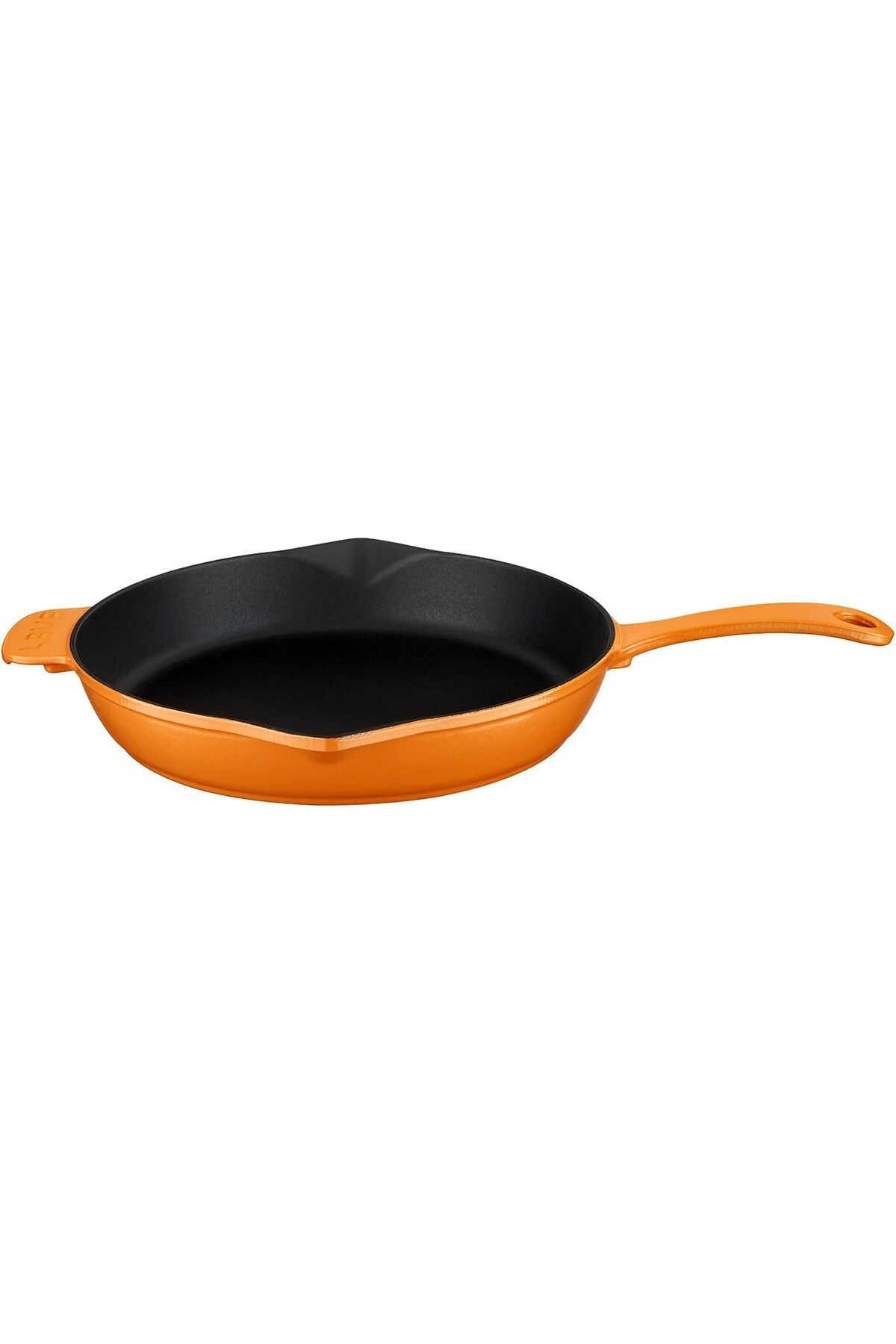 STOREMAX lbstorex Spring Serisi, Döküm Kızartma Tavası, Yuvarlak, 28 cm, Mat Emaye, Parlak Siyah Taban, T