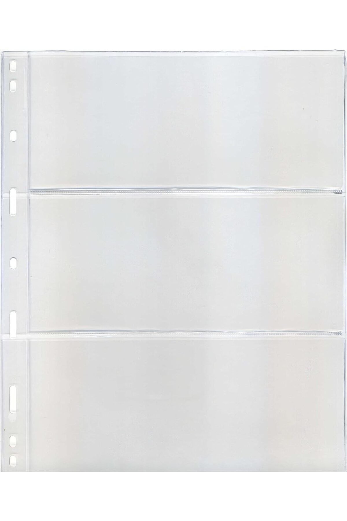 STOREMAX Para Sayfası Üç Bölmeli Şeffaf - 10 Adetlik Paket