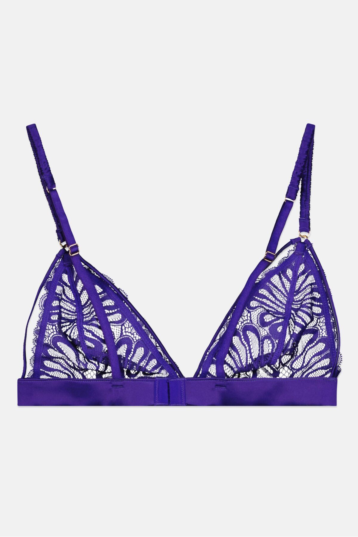 Undiz-Women Non Padded Textured Bra, Purple 2