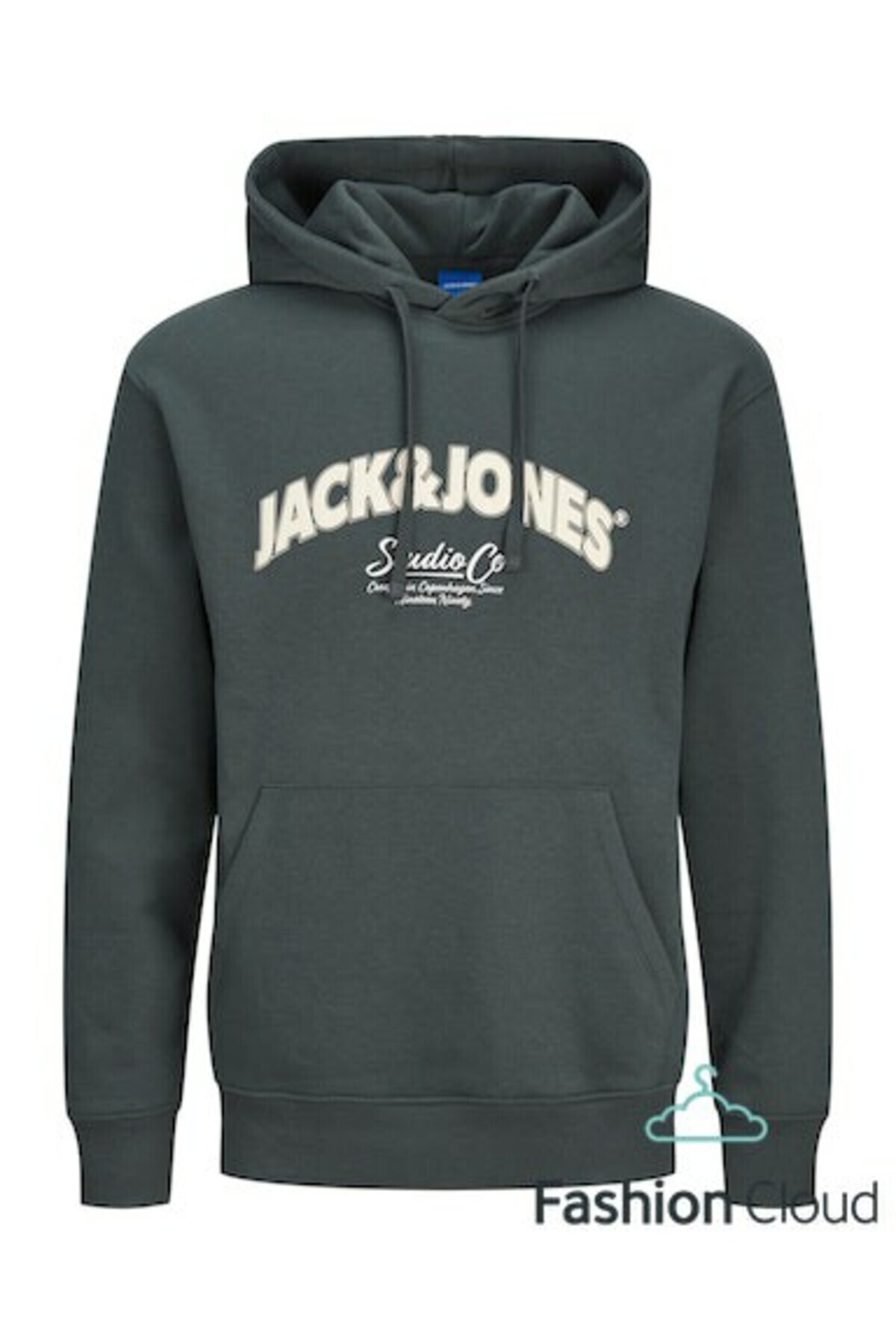 سویشرت مردانه سبز Jorbronx Arch Big Sweat Hood Ub کد 12267584-Forestriv جک اند جونز سویشرت Jack & Jones