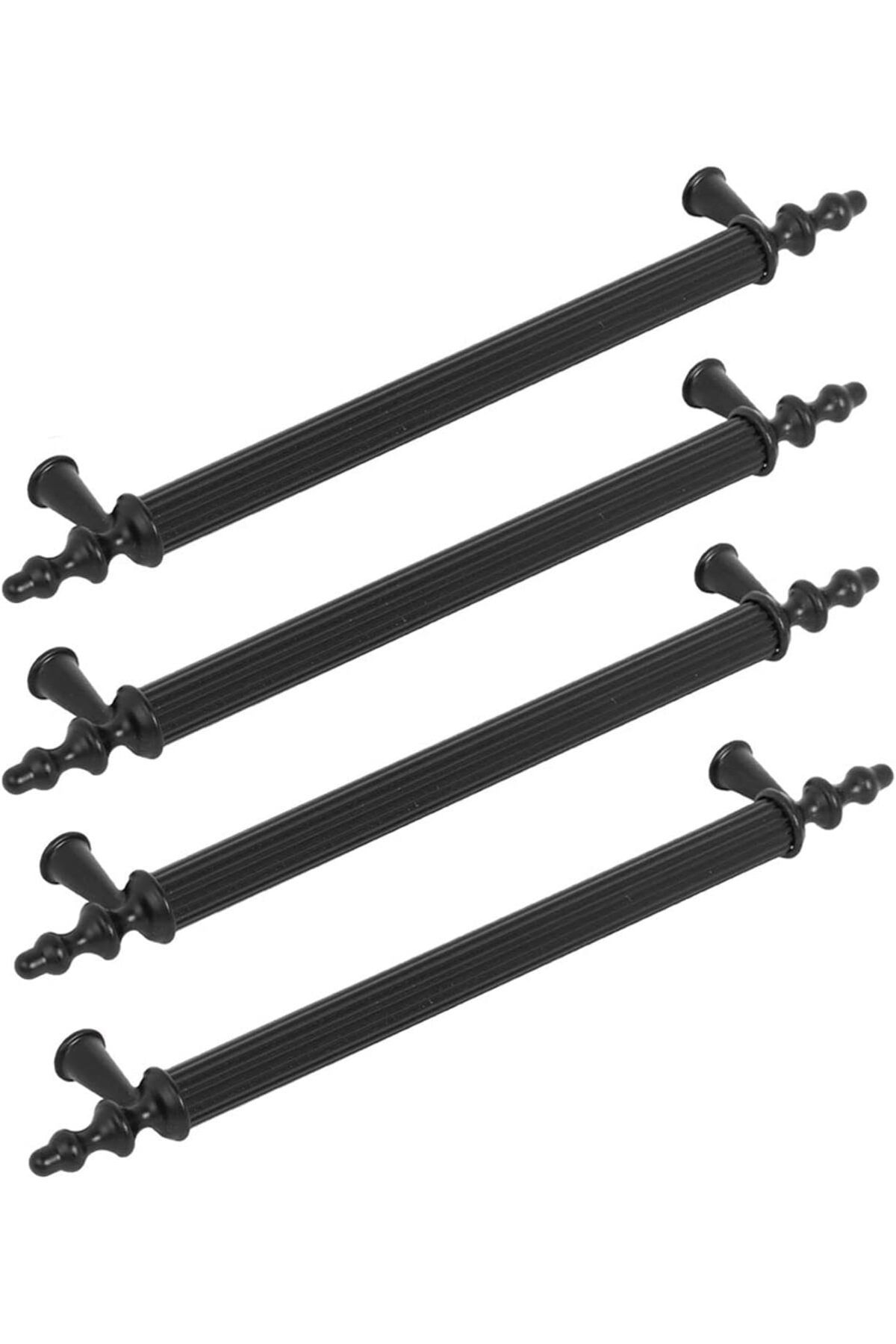 STOREMAX lbstorex Ovacık Çekmece Dolap Kapak Kulpu Kulbu Siyah Metal Kulp 224 mm (4 ADET) Newdsng 1116818
