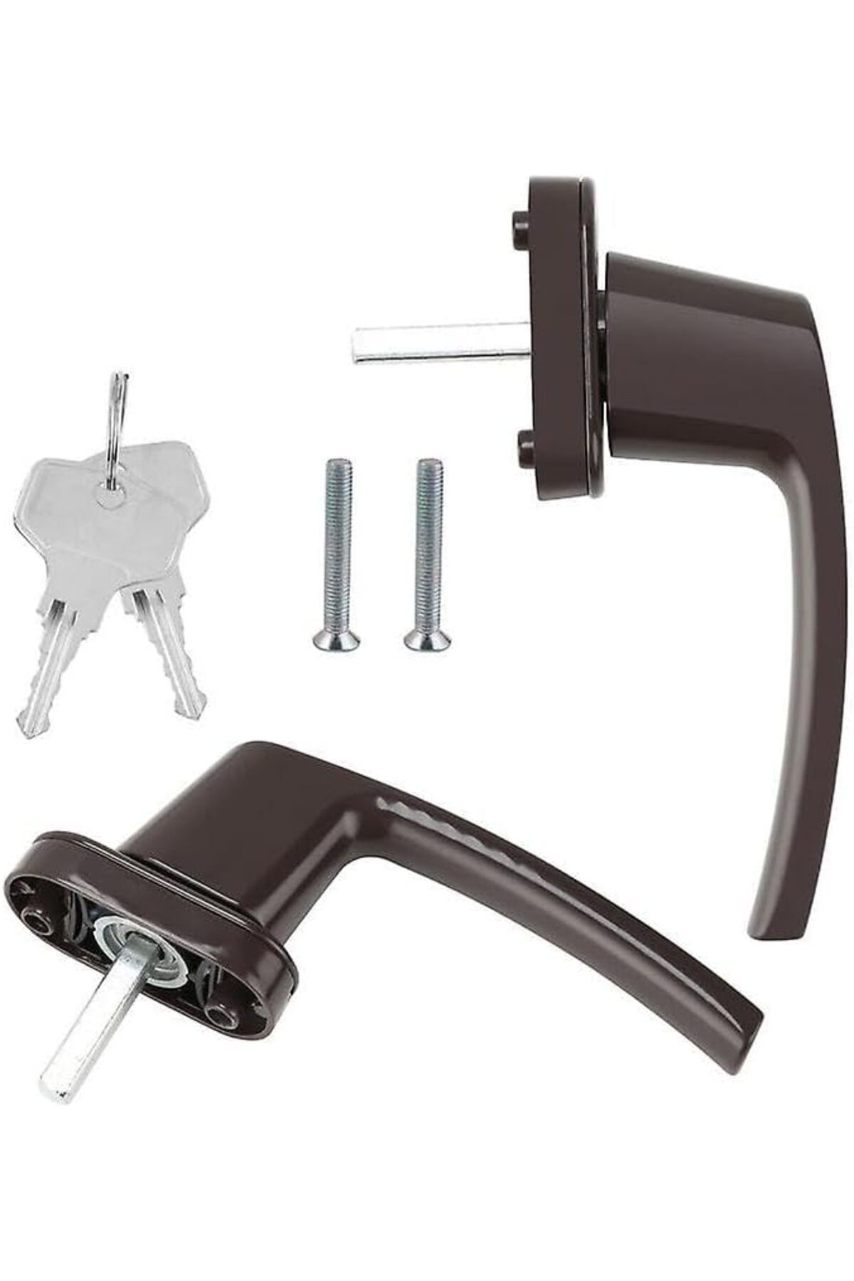 STOREMAX acelya Std Anahtarlı Kilitlenebilir Alüminyum Pvc Pimapen Kolu (Siyah) Star Shop Trend 1058548