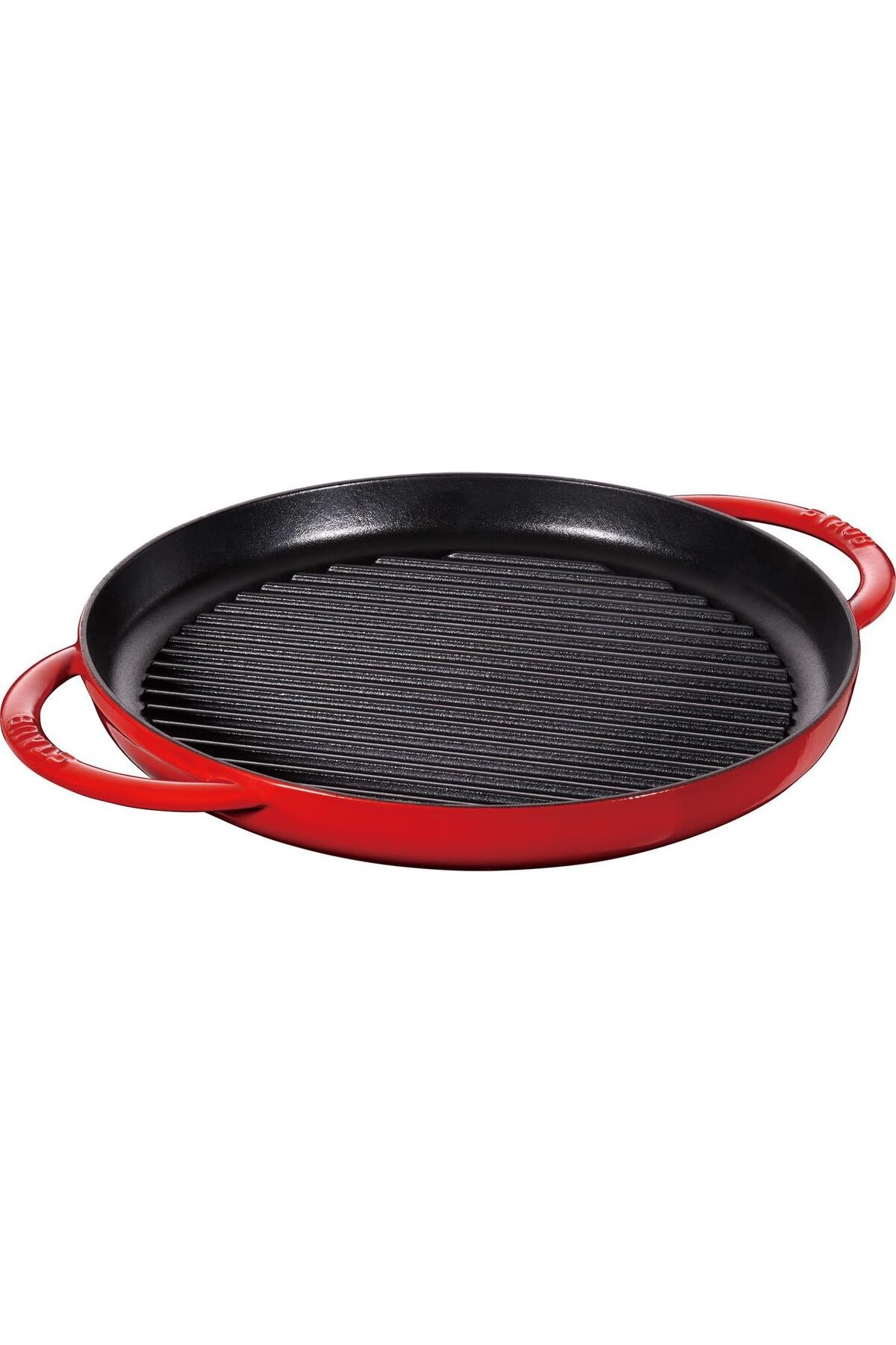 STOREMAX nslmshop Grill Pans Çift Kulplu Döküm Izgara Tava, Kırmızı Life Store 1037065