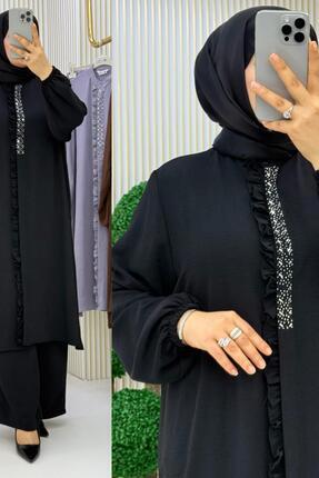 Alya FIRFIR TAKIM Pantolon Tunik Şık Rahat Tesettür Kombin
