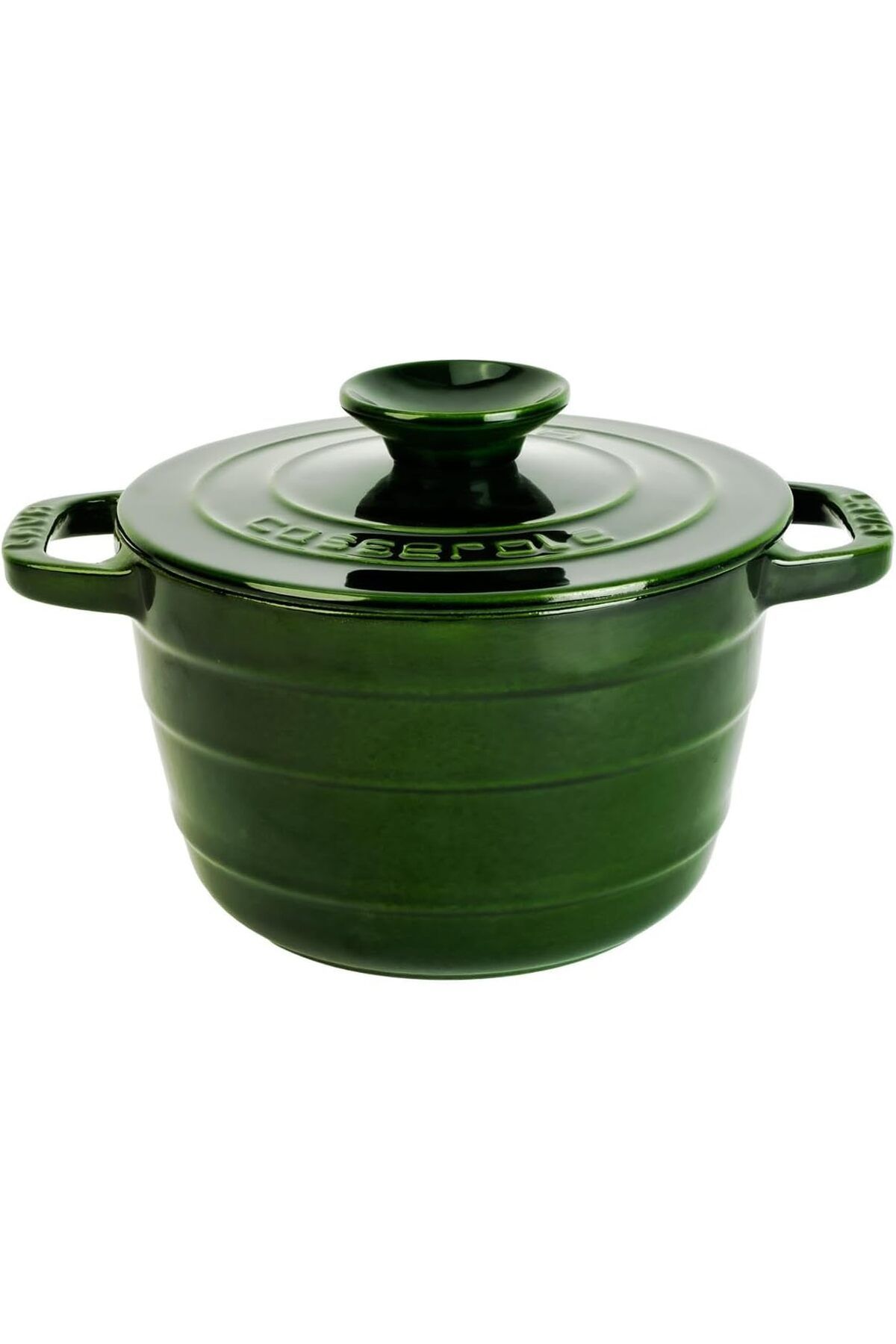 STOREMAX daiviolastore Döküm Yuvarlak Tencere Döküm Demir Kapak Experience Majolik Yeşil, Çap 23 cm DLS