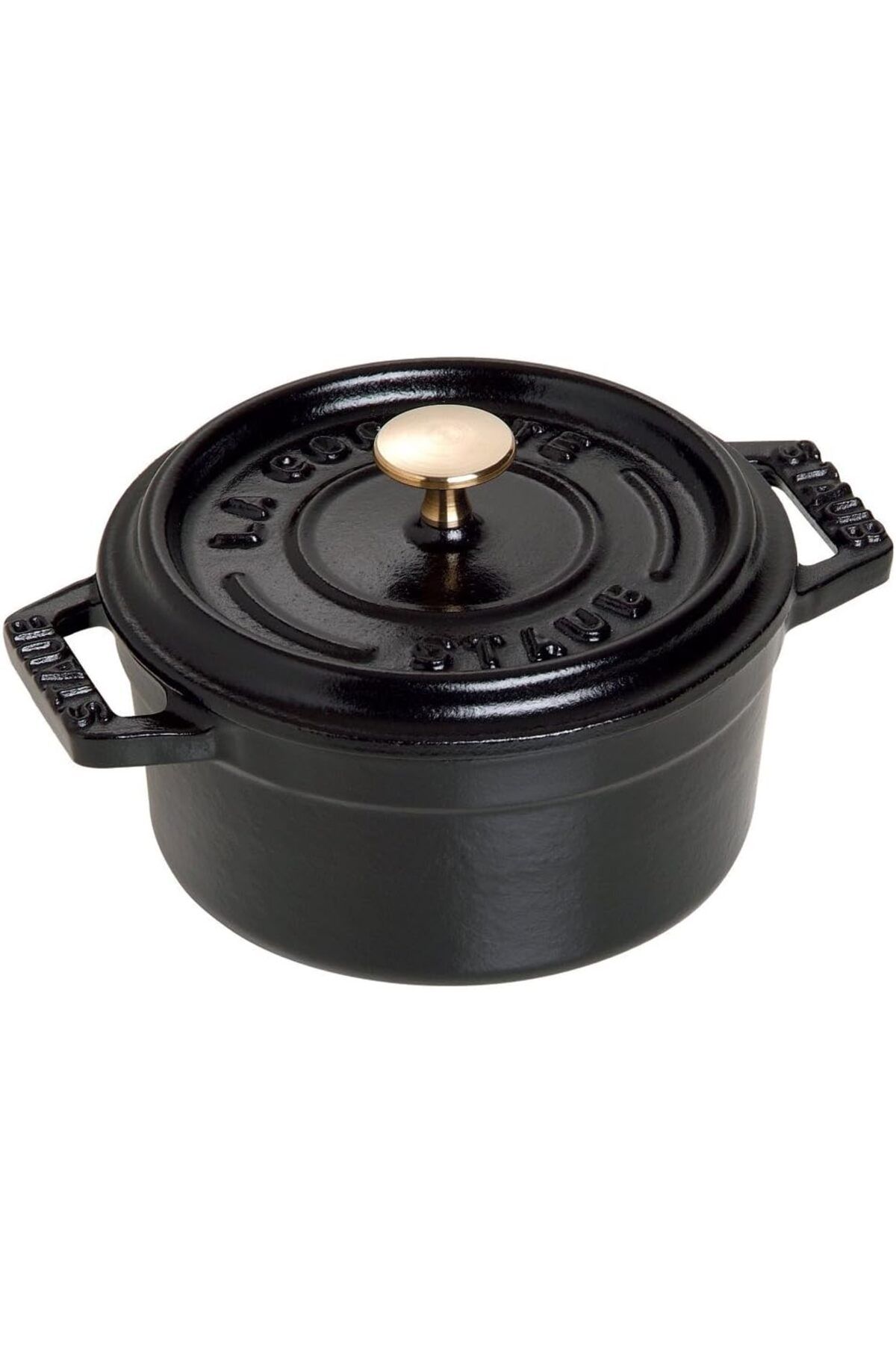 STOREMAX cmllashop 40500-101-0 Mini Güveç, yuvarlak kapaklı 10 cm, 0,25 L, indüksiyona uygun, mat siyah e