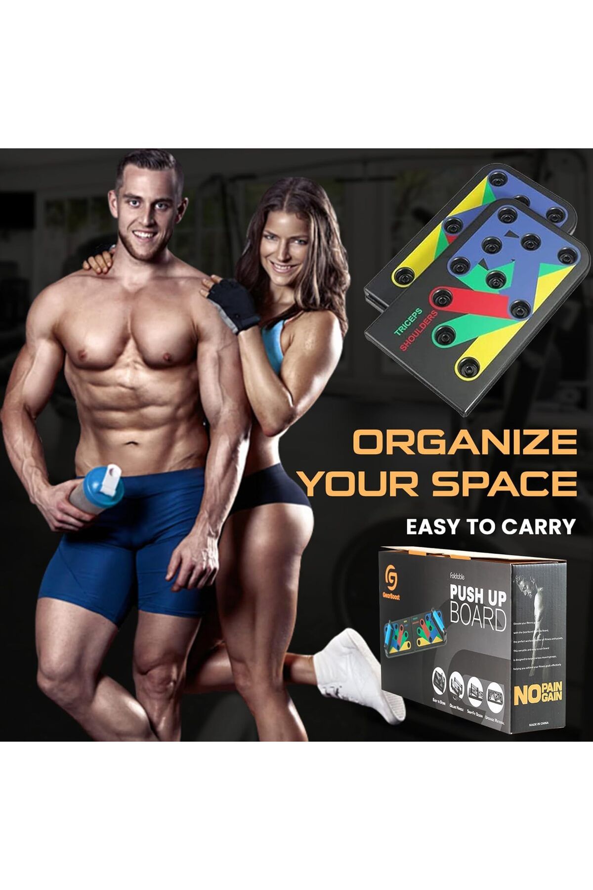 AWH-9-in-1 Push Up Board, Multi-functional Pushup Bar System for Men & Women, Home Workout Equipment 6