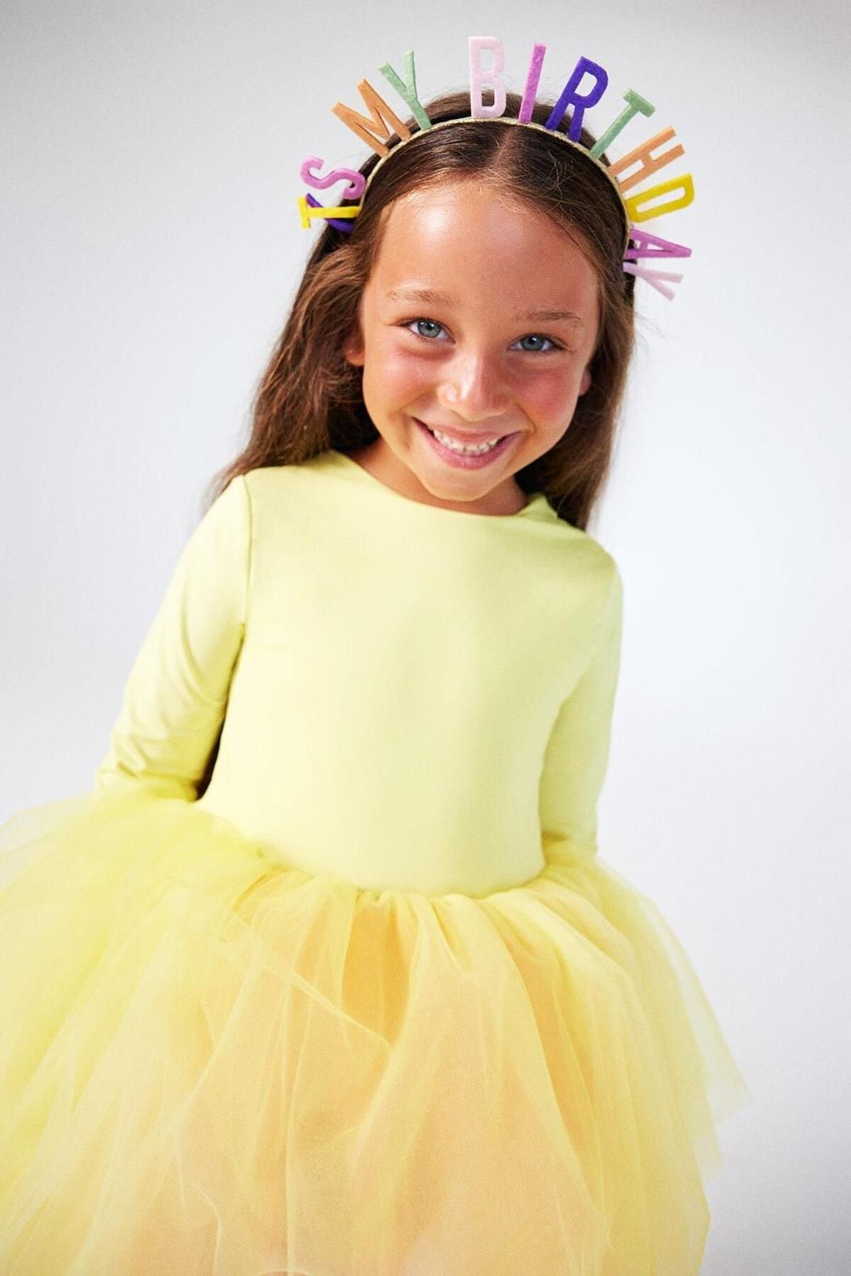 Le Mabelle-Girls' Ballerina Dress with Yellow Tutu Skirt - Miranda 4