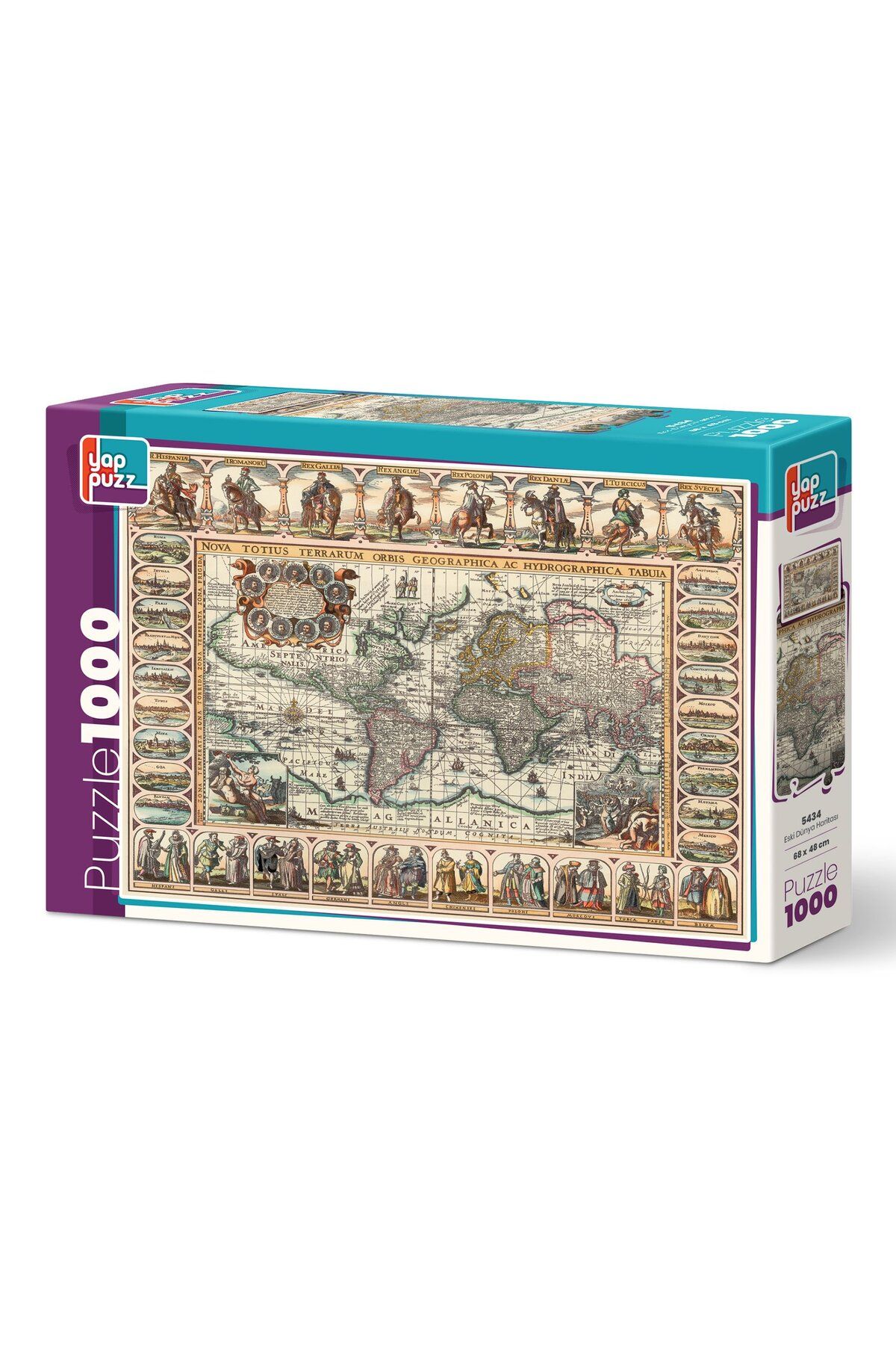 Yappuzz-Old World Map 1000 Piece Puzzle 1