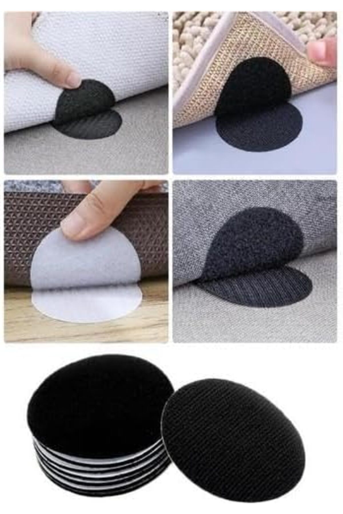 STOREMAX nffashopm Trend 10 Adet Halı Kilim Minder Nevresim Örtü Kaydırmaz Cırt Bant Seti Yapışkanlı