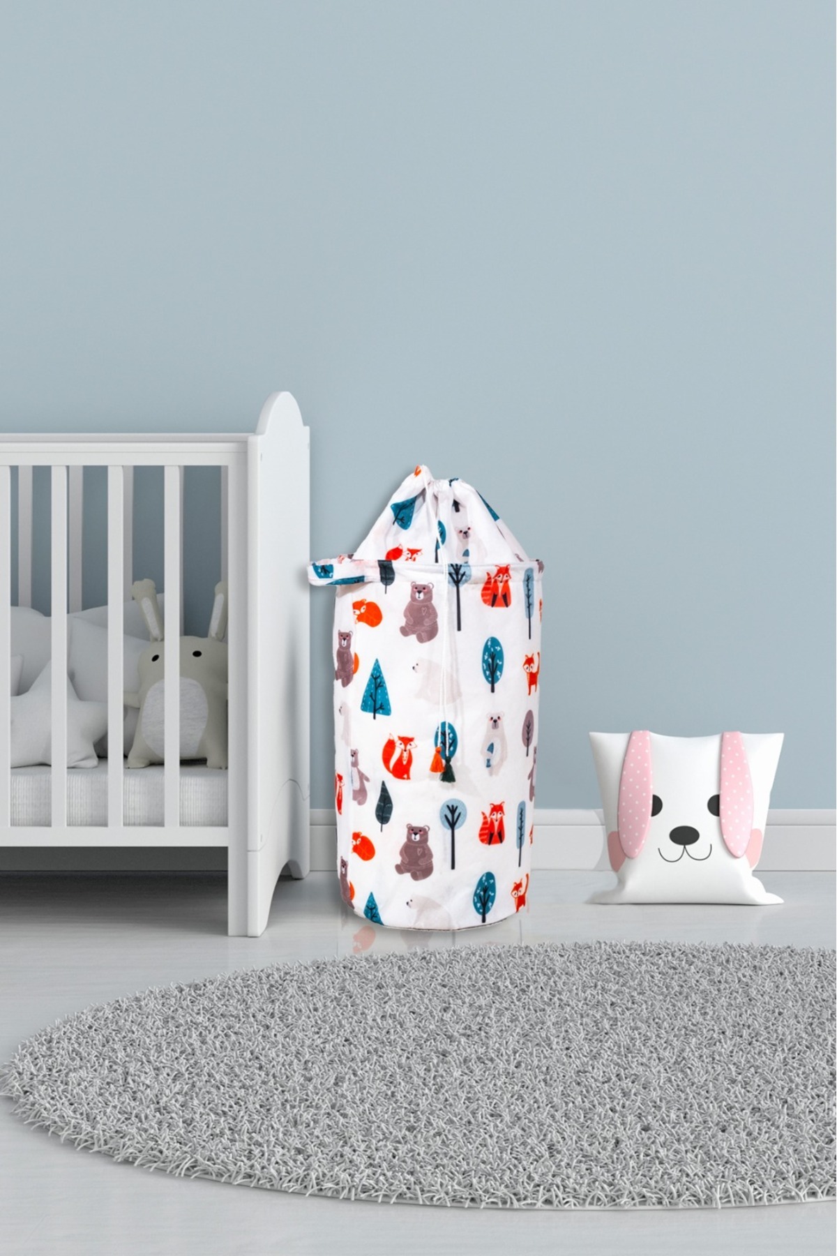 MorPort Bebek Yuvarlak Torbalı Oyuncak Ve Kirli Sepet Oda Aksesuar 46x32 fotoğrafı 5 (önizleme)