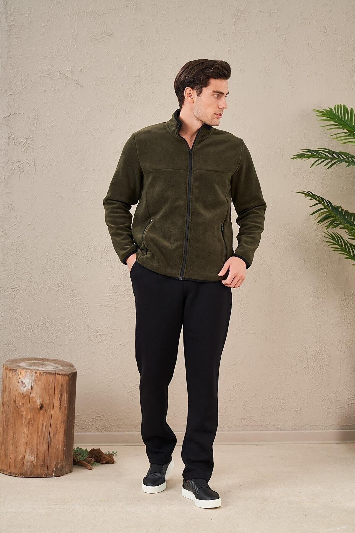 Pjs Pijama-Pjs 23714 Men's Zippered Fleece Tracksuit Set 4