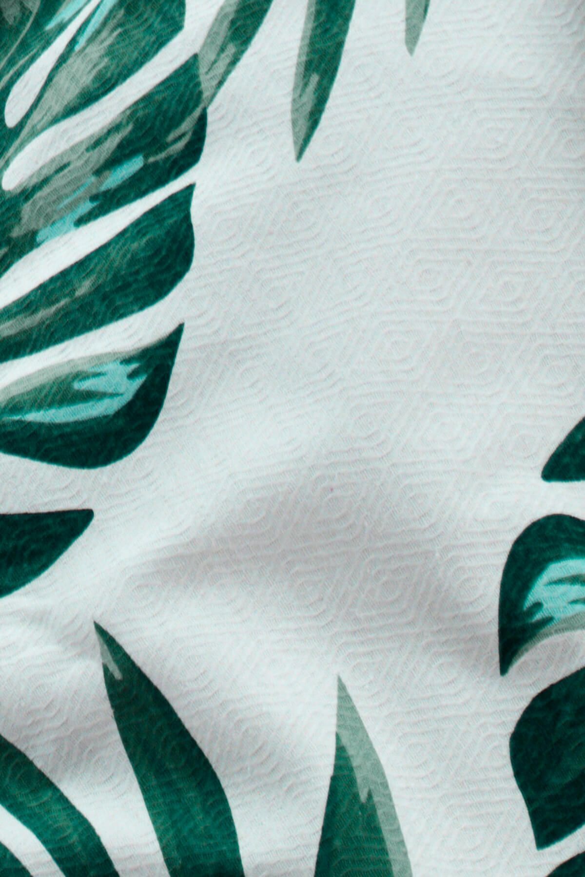 Eponj Home-Single Person Printed Pique Set Monstera Green 5