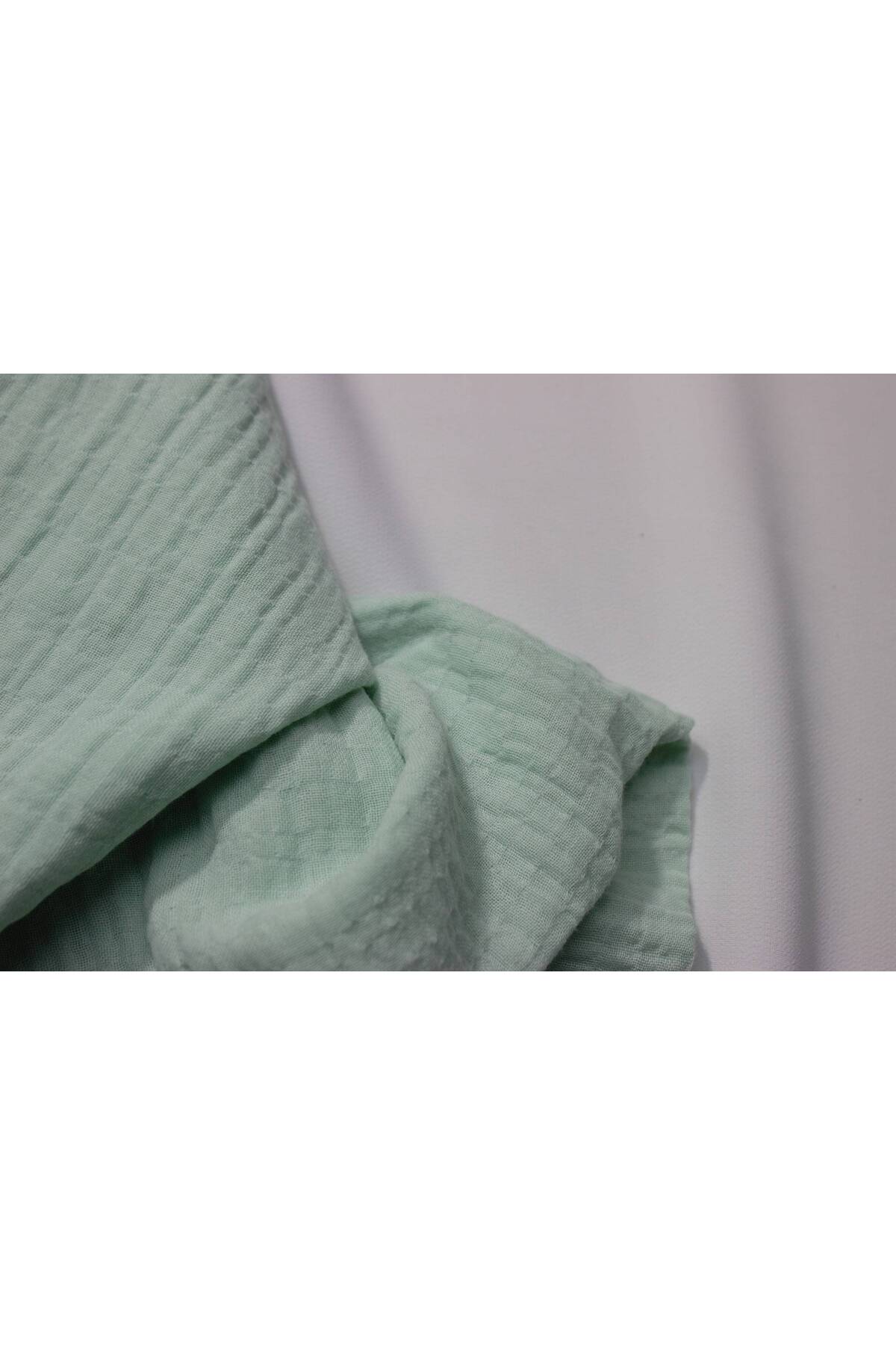 FabricLoom Soft and Lightweight Double Gauze Muslin Fabric - 100% Cotton - Safe for Babies, Perfect for DIY and fotoğrafı 5 (önizleme)