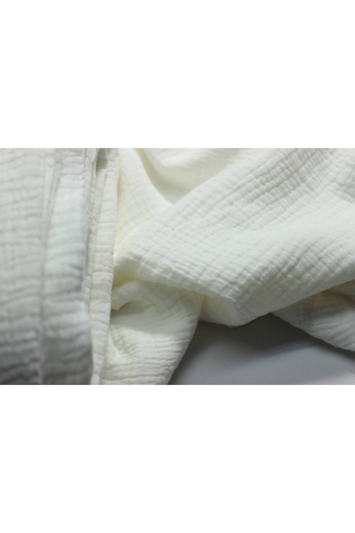 FabricLoom Soft and Lightweight Double Gauze Muslin Fabric - 100% Cotton - Safe for Babies, Perfect for DIY and fotoğrafı 6 (önizleme)
