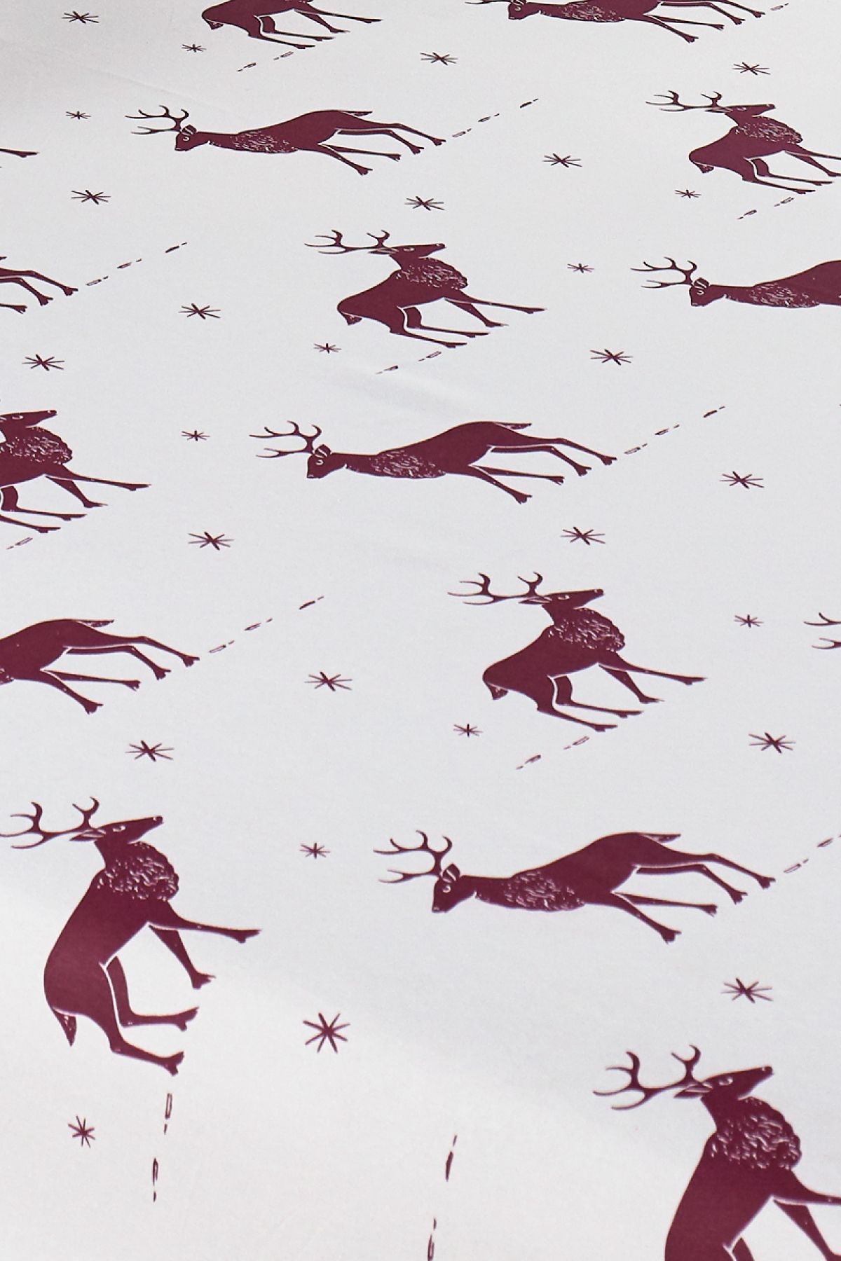 Eponj Home-Single Person Elastic Sheet Set Deer Burgundy 6