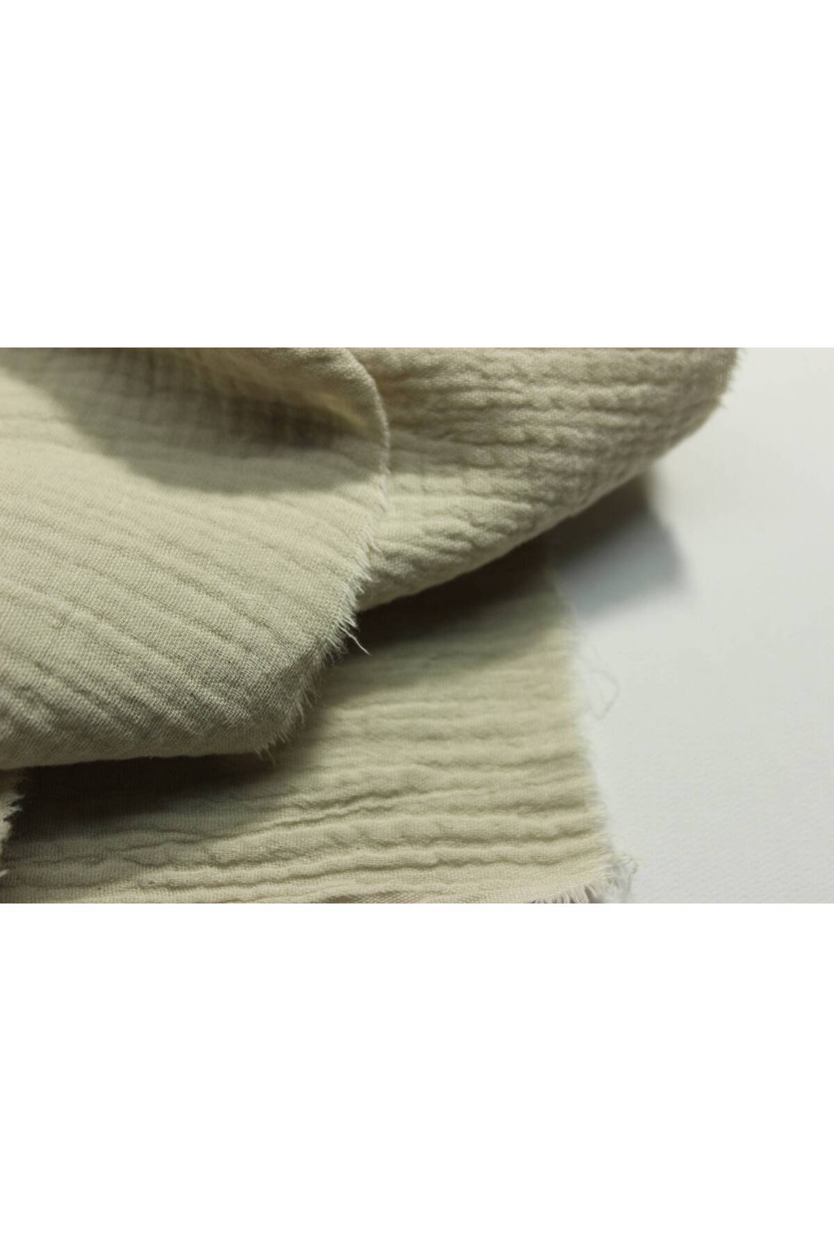 FabricLoom Soft and Lightweight Double Gauze Muslin Fabric - 100% Cotton - Safe for Babies, Perfect for DIY and fotoğrafı 7 (önizleme)