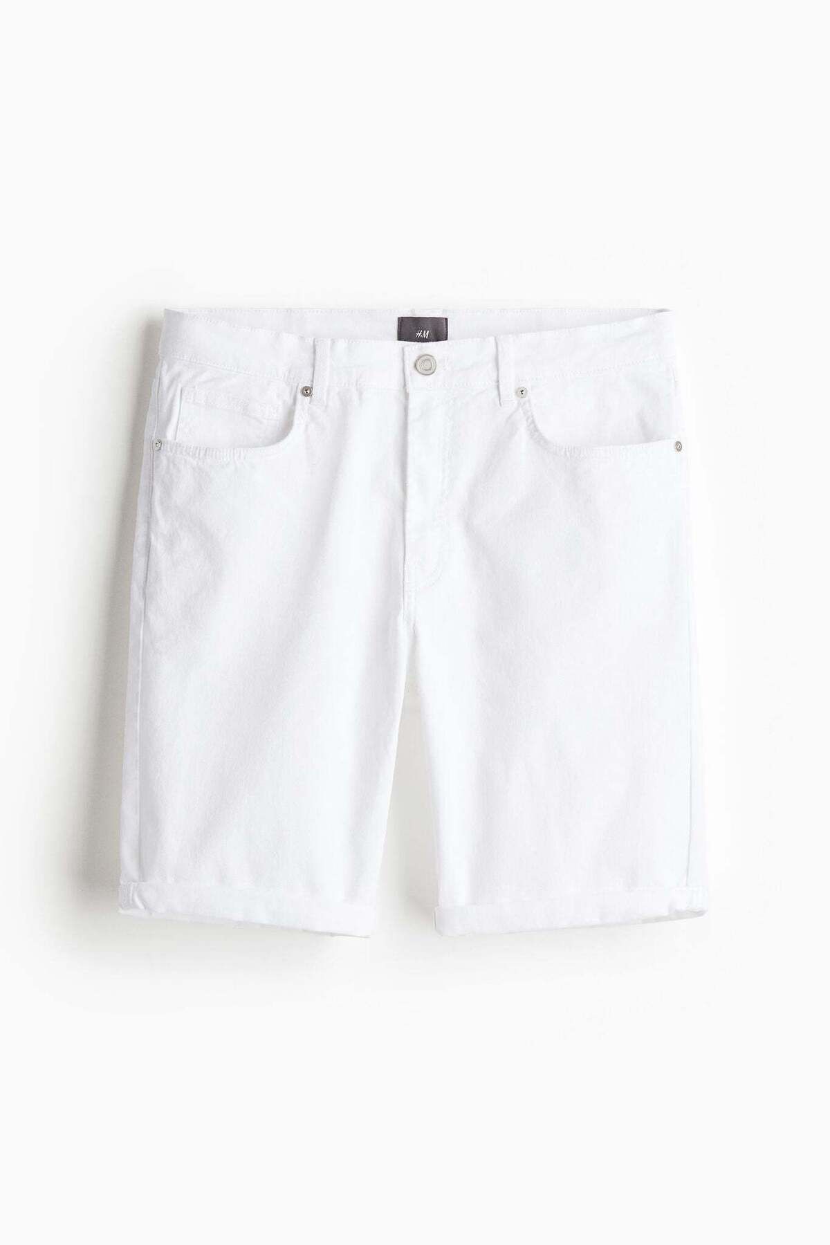 H&M-Slim Fit Cotton twill shorts 2