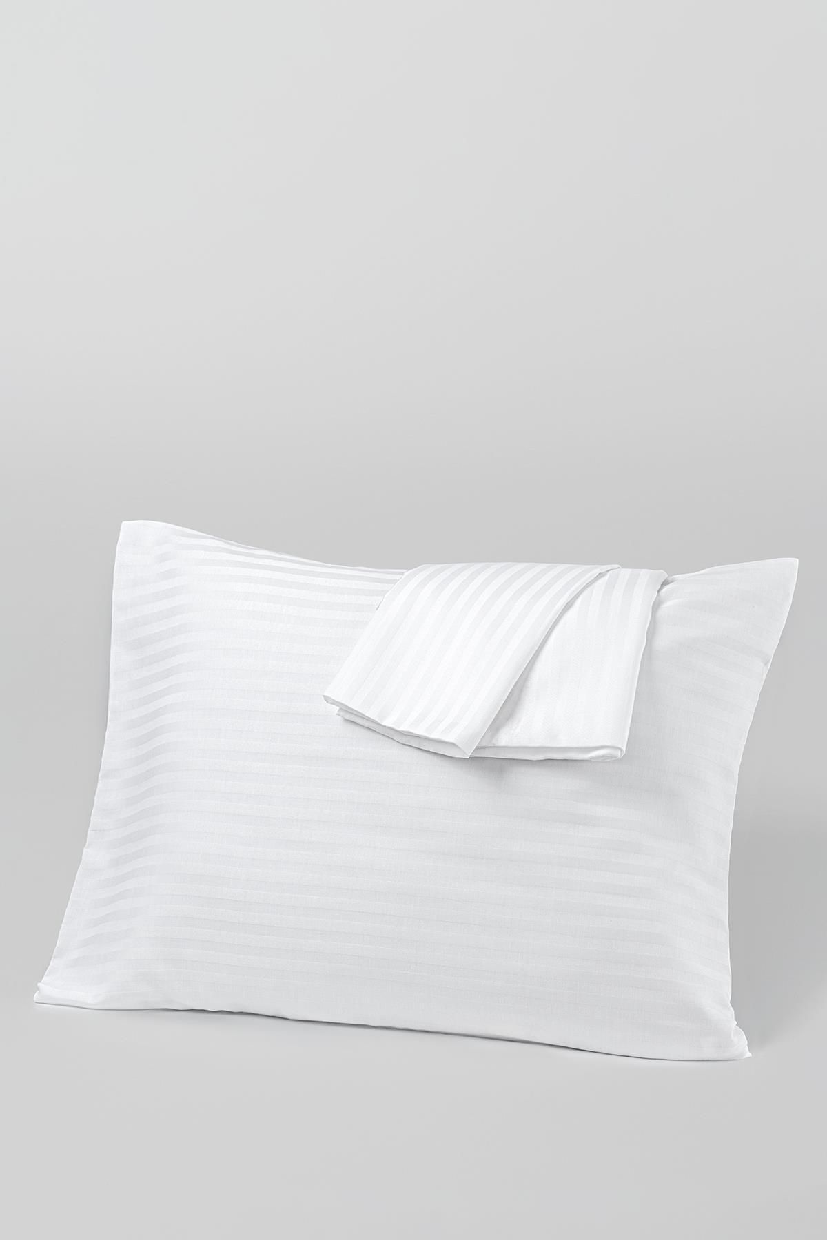 VAROL-2 Pieces Zeus Series Cotton Satin Hotel Pillow Case 50x70 1