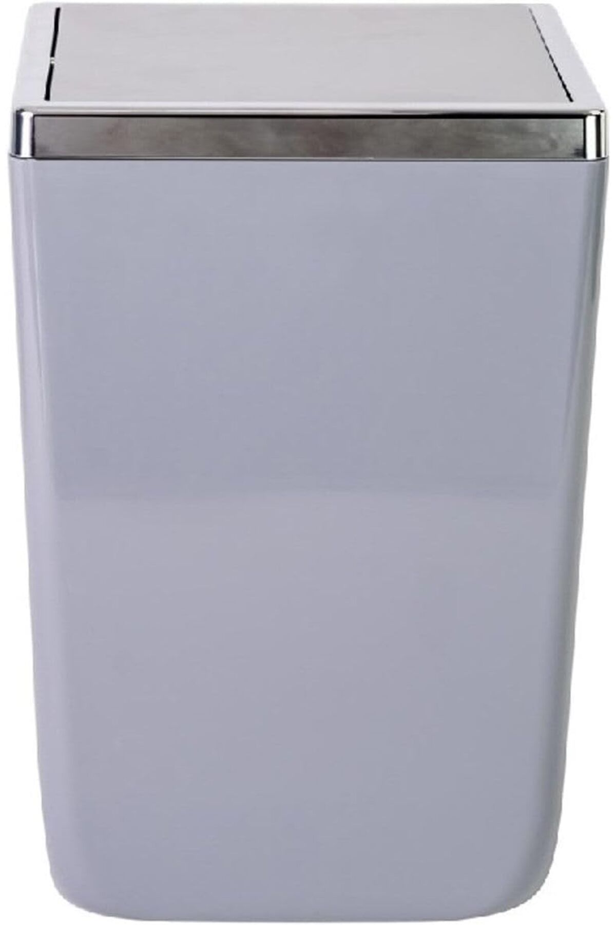 STOREMAX nffashopm Toskana Kapaklı Kova, Plastik/Çelik, 6 lt, 175 x 175 x 260 mm, Gri storestarx 1051353