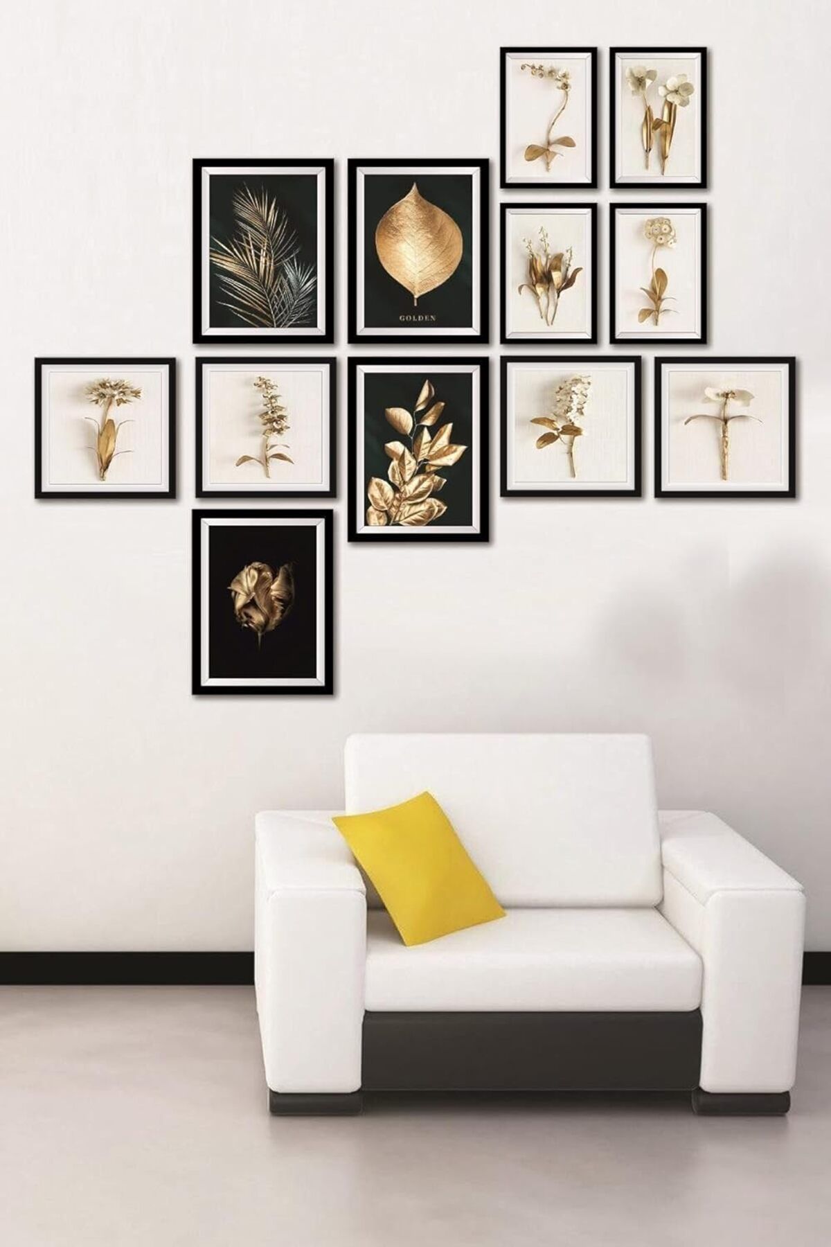 STOREMAX nffashopm 12 Parça Dekoratif Mdf Tablo Seti Çerçeve Görünümlü DEKOLIADKJ023 storestarx 105135