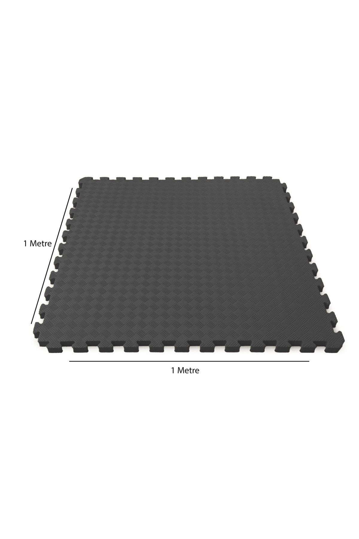 SerenityHaven 13 Mm Kalınlık 100cm X 100cm Eva Spor Matı Siyah Tatami