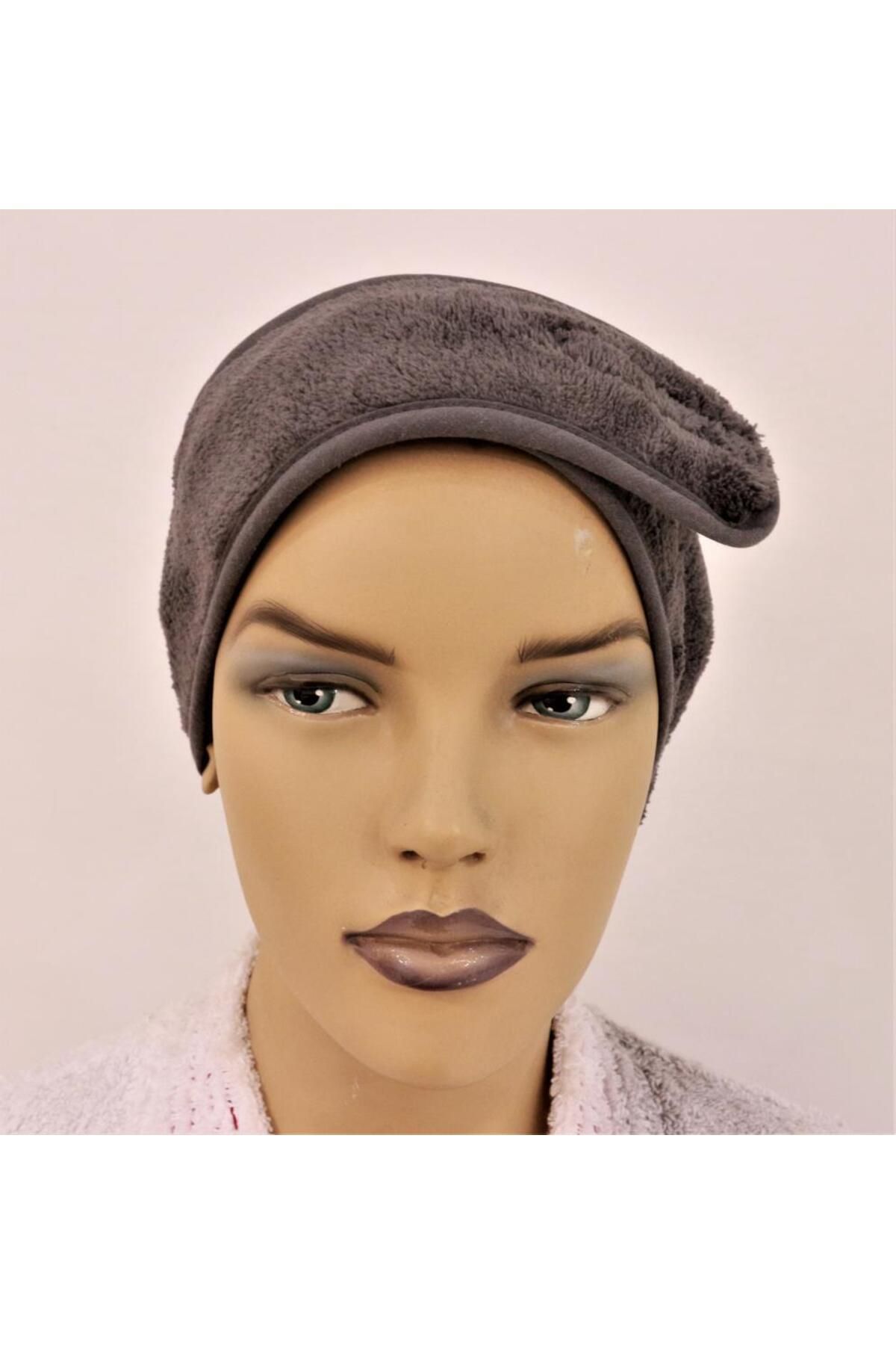 Ender Home-Velvet Headband 2-Piece Knitted Towel Makeup Hair Head Sweat Athlete's Headband 1