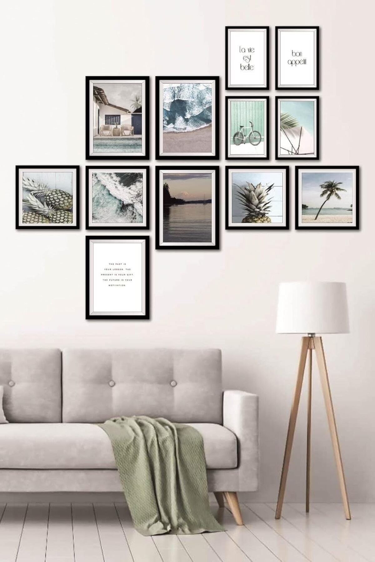 STOREMAX nffashopm 12 Parça Dekoratif Mdf Tablo Seti Çerçeve Görünümlü DEKOLIADKJ049 storestarx 105135