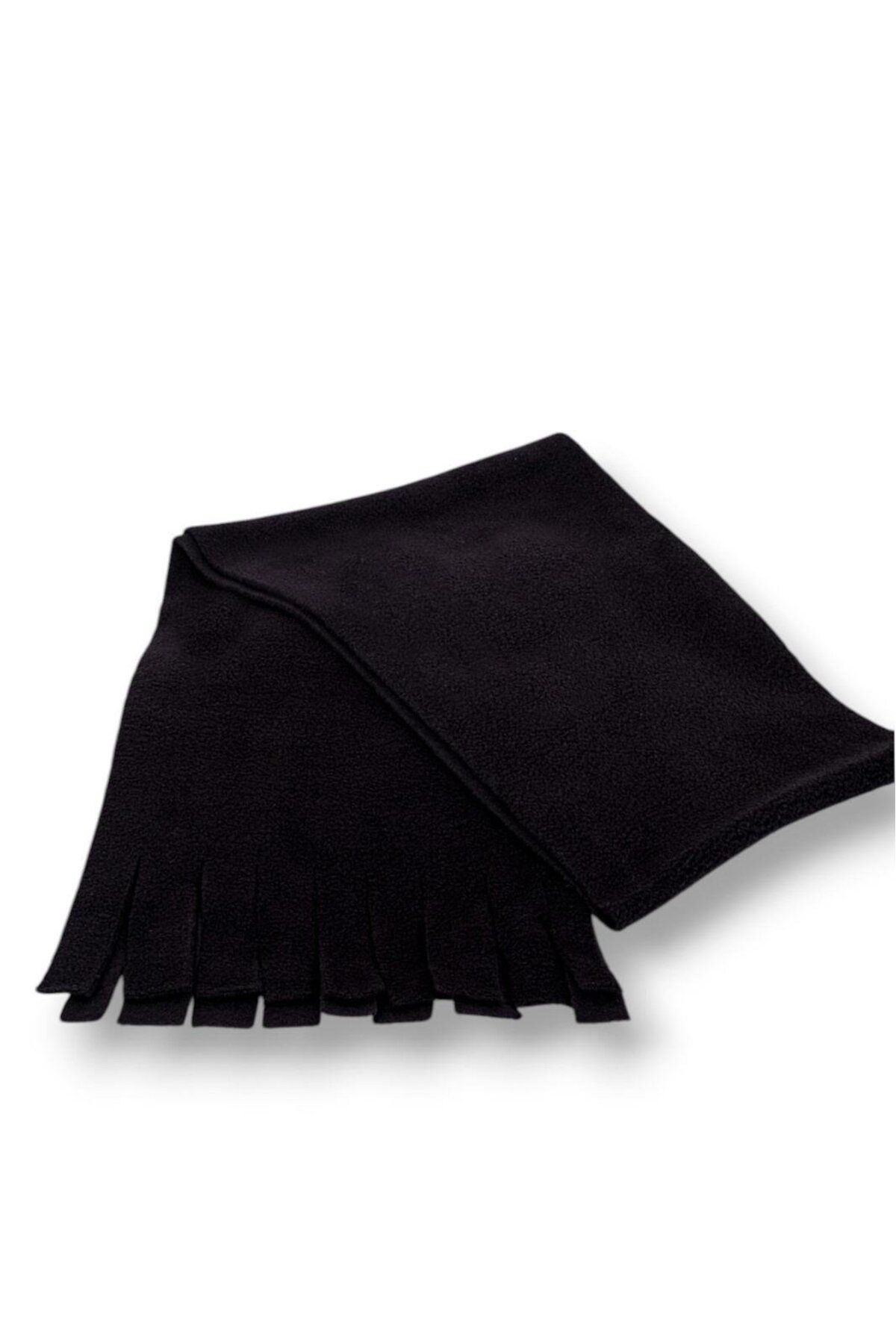Eke Tekstil-Unisex Black Fleece Scarf Shawl 4