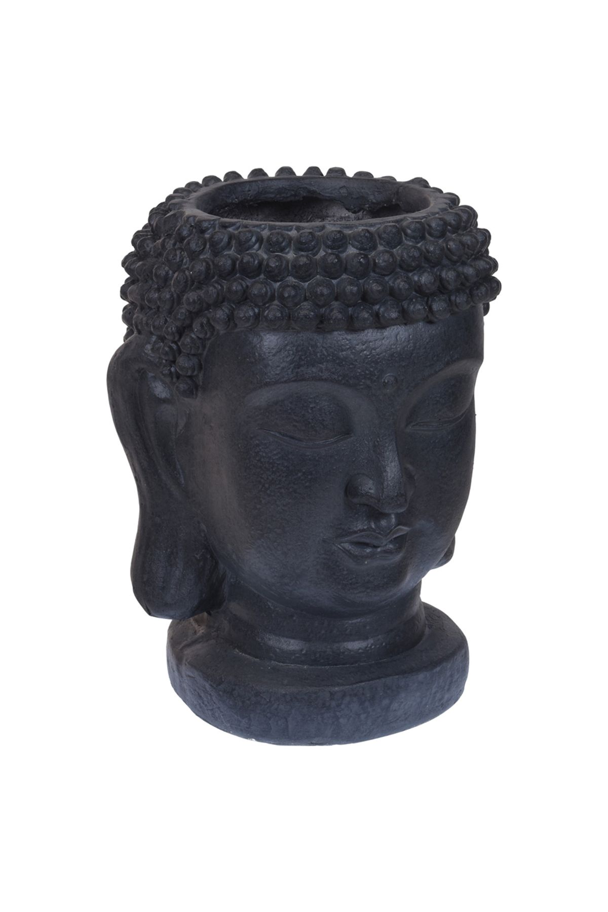Homelux Ghiveci Buddha, 25x26x35 Cm, Oxid De Magneziu, Negru - One Size