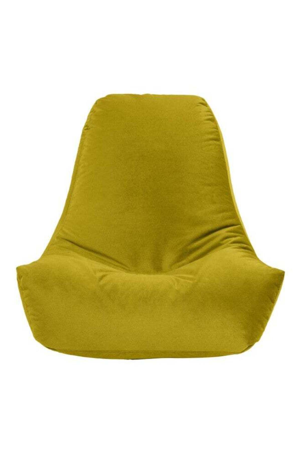 House One-Li | Velvet Bean Bag Chair with Filing EPS Beads - 50x50x80 cm - Gold 3