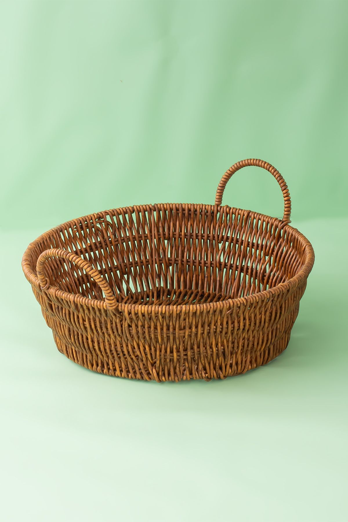 Porsima-304-C Set rotund de 3 coșuri din răchită - Coș organizator pentru casă și baie 3