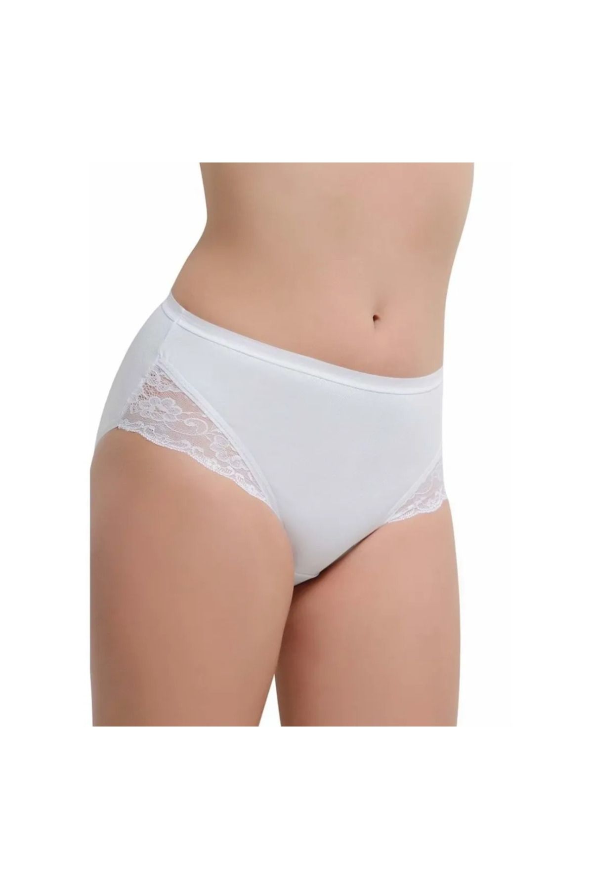 Belinay-حزمة اقتصادية بيضاء للنساء - 50% مودال، 40% قطن، 10% ليكرا، مجموعة من 12 قطعة 1