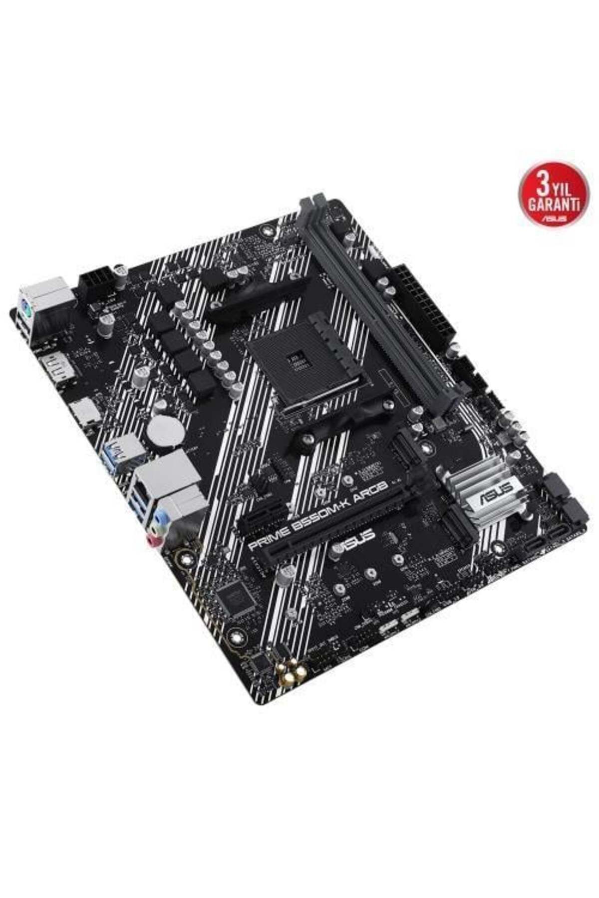 ASUS-Prime B550M-K Argb Ddr4 M2 Pcie Nvme HDMI Dvd Pcie 16X V4.0 Am4 Matx - Motherboard 3