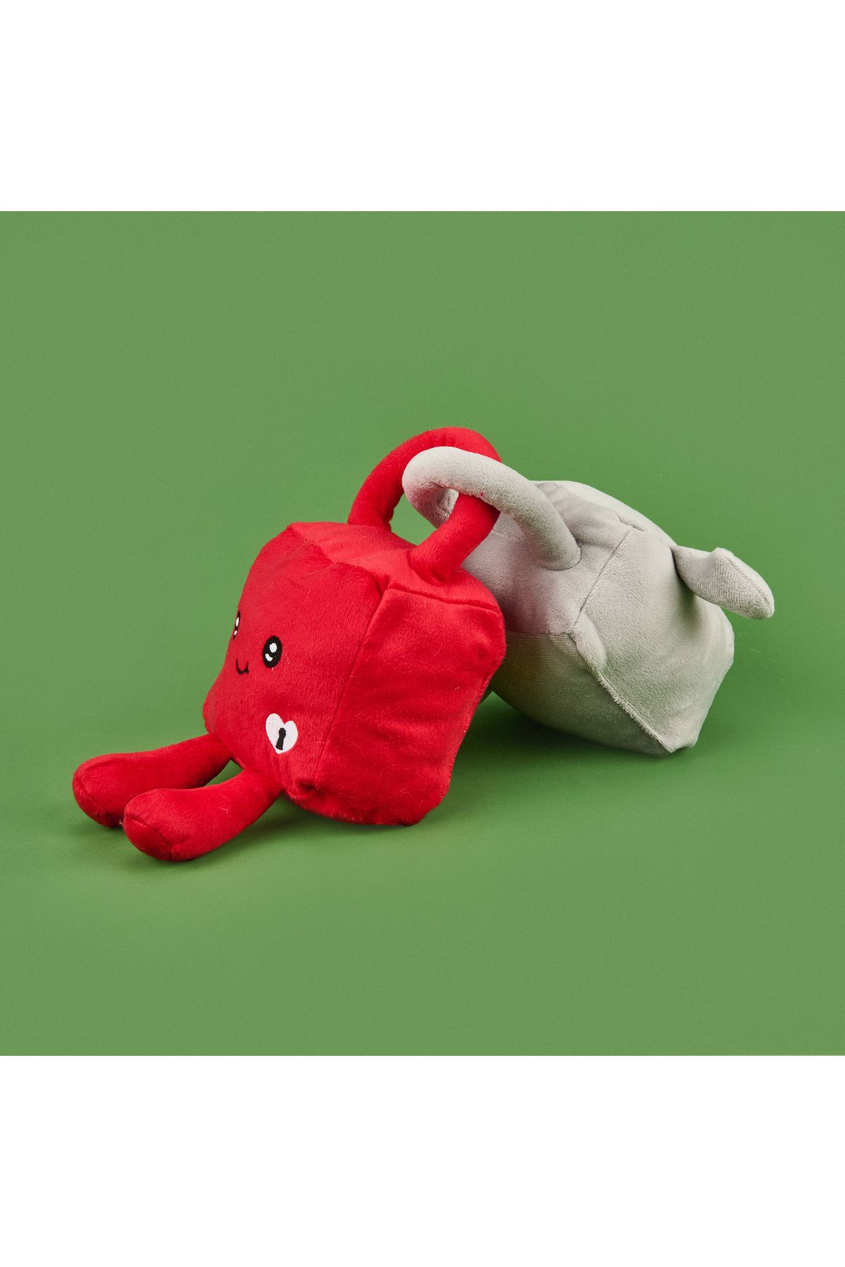 Evidea-Soft Lock Figured 2-Piece Pillow - Red / Gray 2