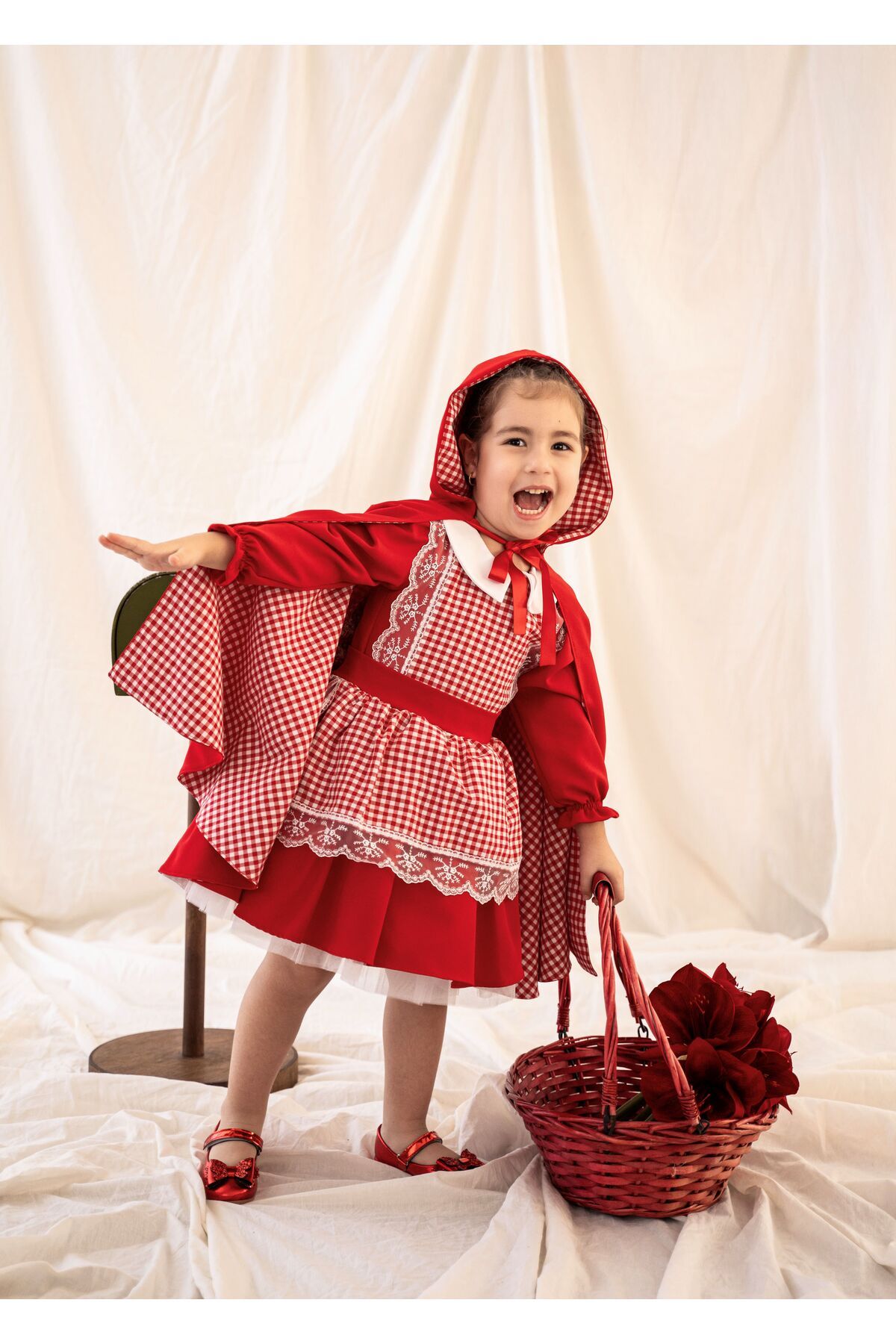 Kırmızı Başlıklı Kız Elbise Set - 1