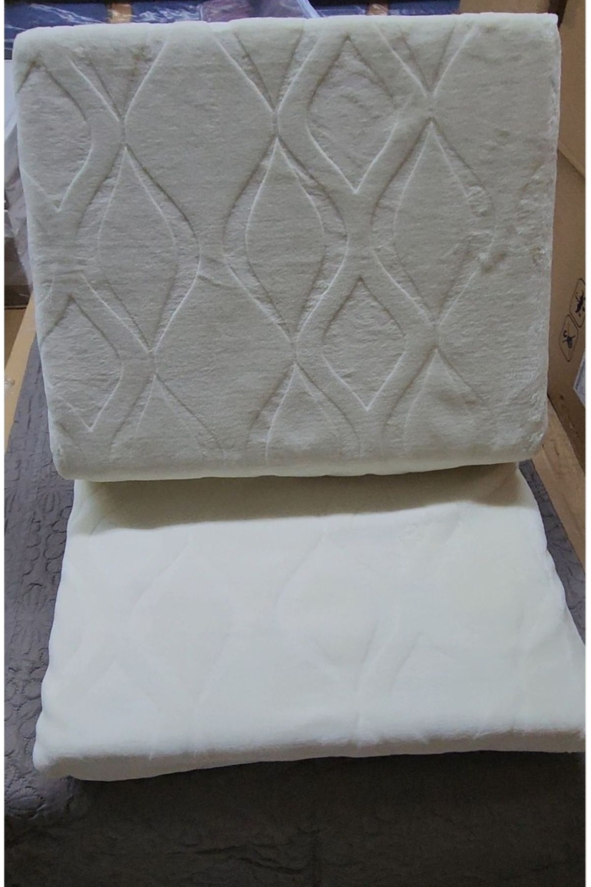 Kristal-Ecru Single Blanket - Thick Embossed Emboss 1