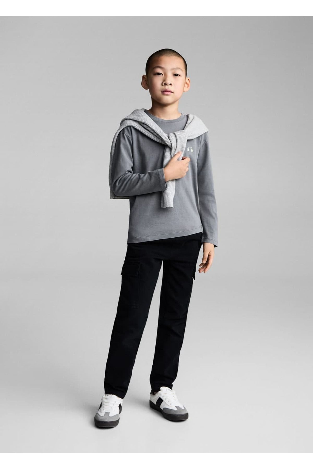 تی شرت نخی شسته شده MANGO Kids