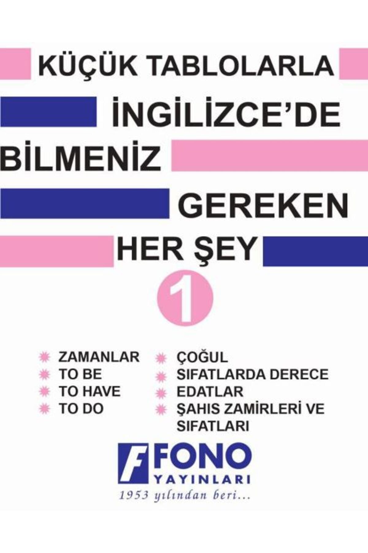 Fono Yayınları-Everything You Need to Know in English with Small Tables 1