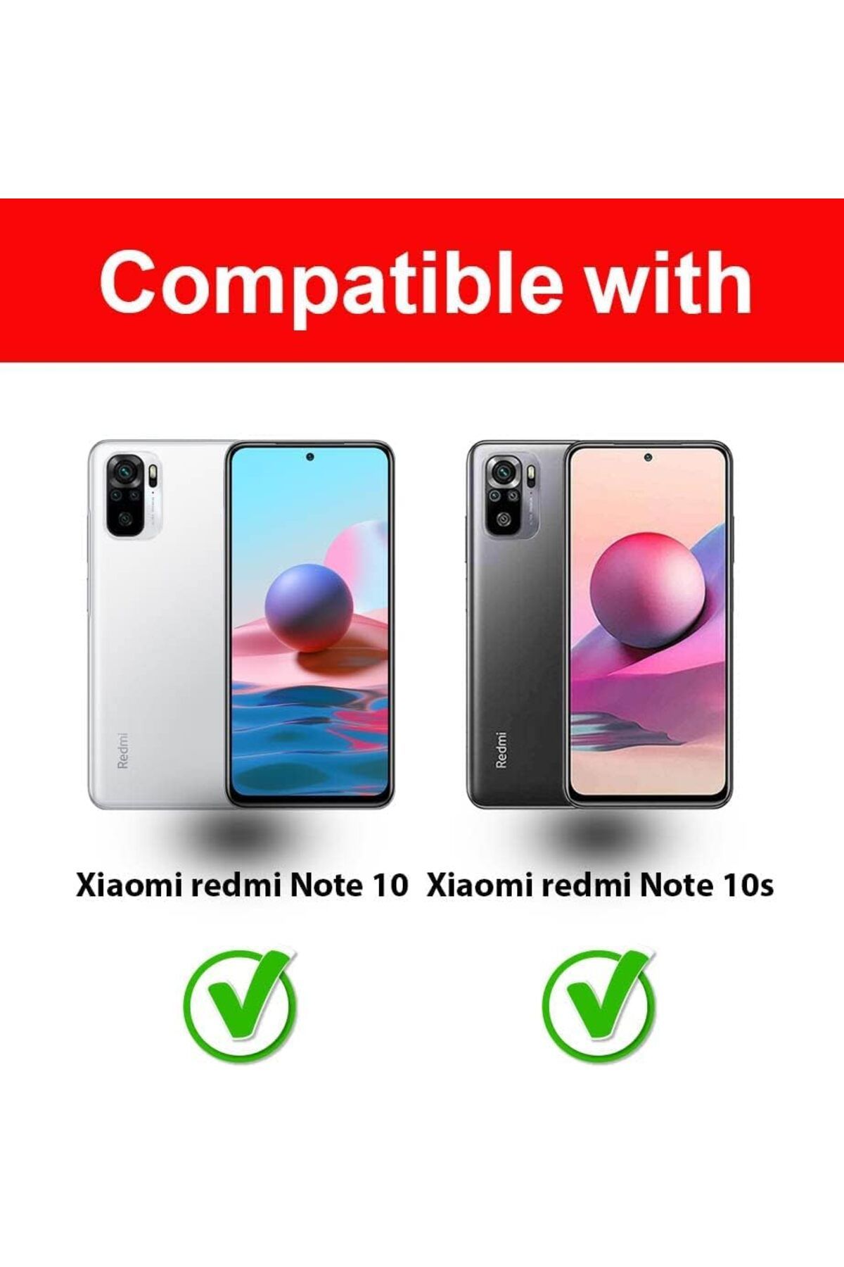 AWH-Screen Protector for Xiaomi Redmi Note 10/10s, Easy Install, Bubble Free, Anti-Scratch 2